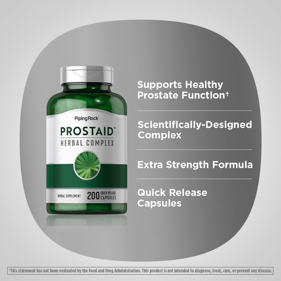 Foto 4 | Suplemento Piping Rock Prostaid Herbal Complex 200 Cápsulas - Venta Internacional.