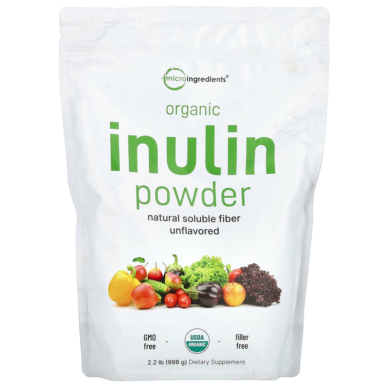 Foto 2 pulgar | Microingredientes De Inulina Orgánica En Polvo 450 G - Venta Internacional.