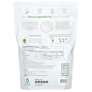 Foto 2 | Microingredientes De Inulina Orgánica En Polvo 450 G - Venta Internacional.