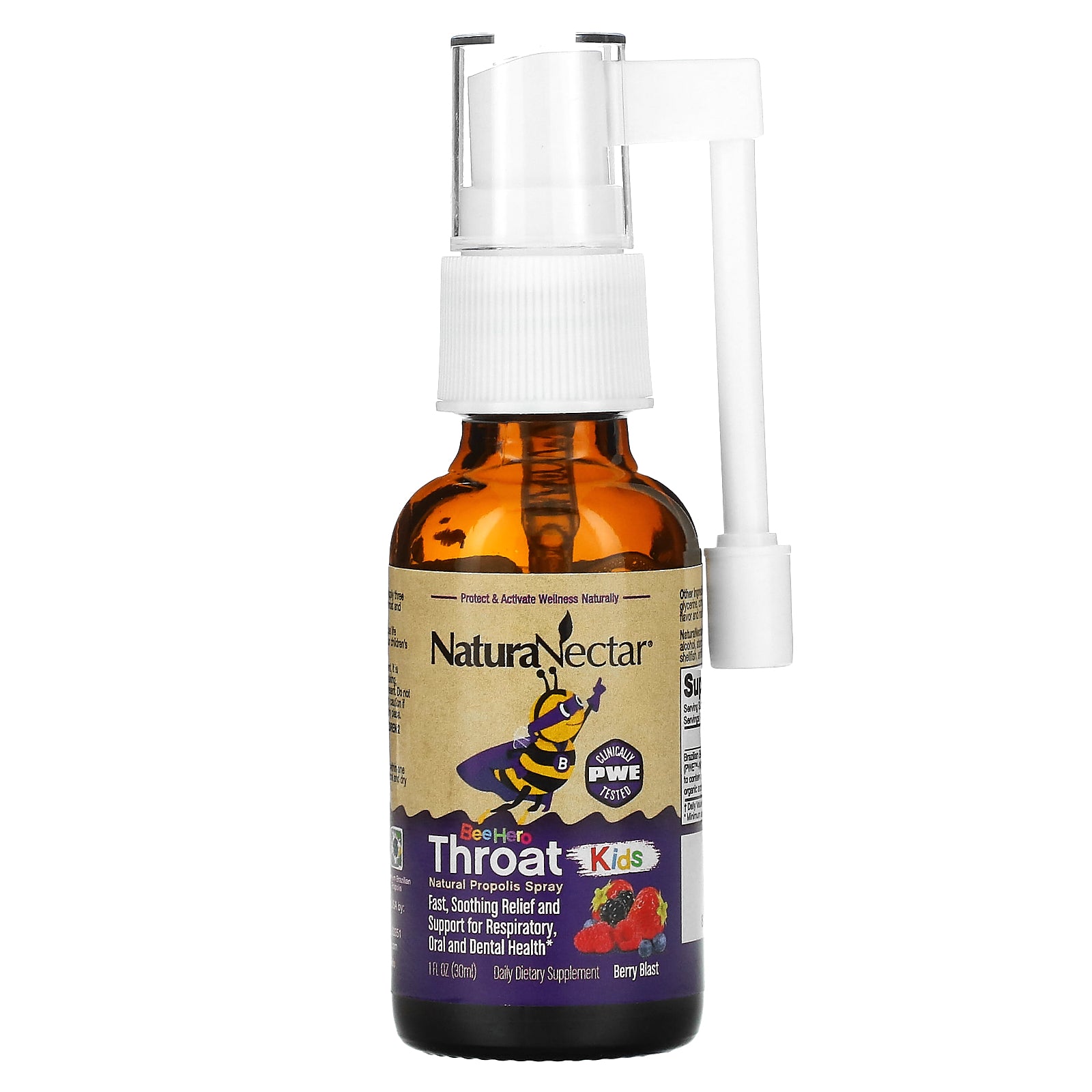 Foto 4 pulgar | Aerosol De Propóleo Naturanectar Bee Hero Throat Kids 30 Ml 5 Mg - Venta Internacional.