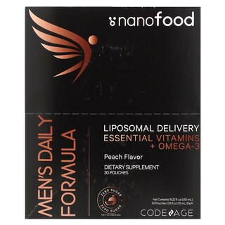 Foto 1 | Suplemento Codeage Nanofood Daily Peach Para Hombre, 30 Bolsas - Venta Internacional.