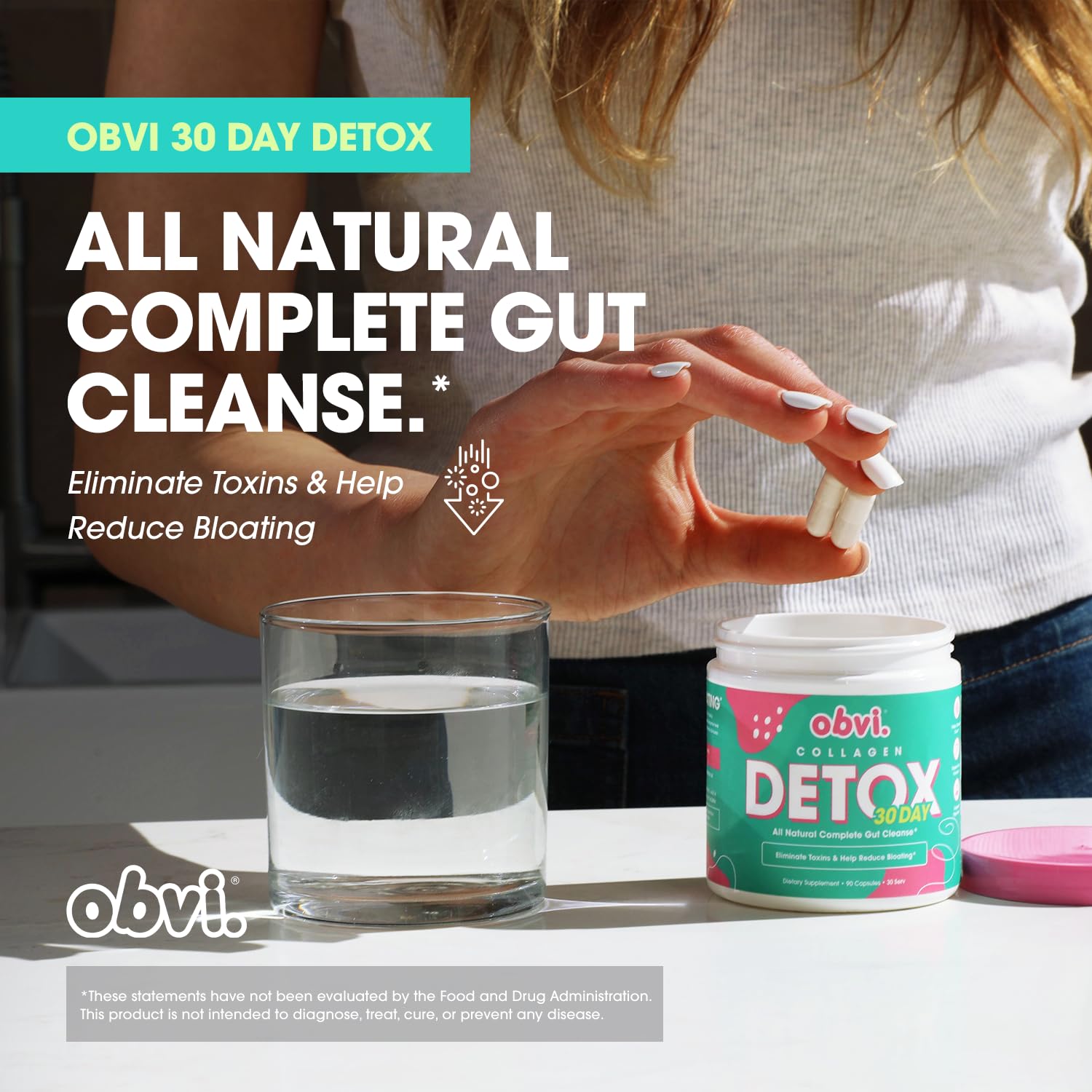 Foto 5 pulgar | Suplemento Obvi Detox Colon Cleanse 90 Cápsulas 30 Porciones - Venta Internacional.