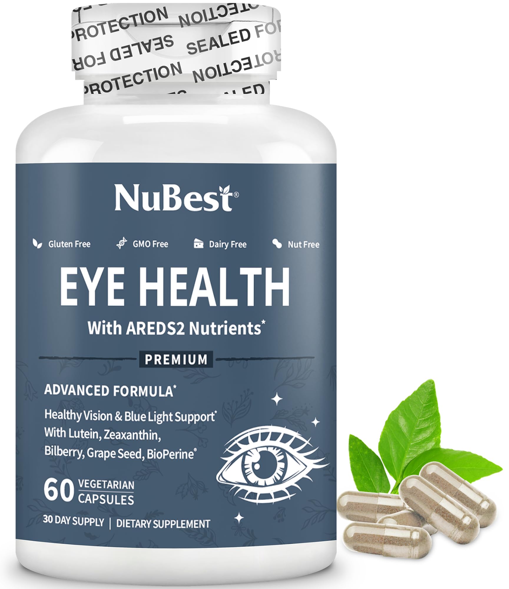 Foto 2 pulgar | Suplemento Nubest Areds, 2 Vitaminas Para Los Ojos, Salud Ocular, 60 Cápsulas - Venta Internacional.