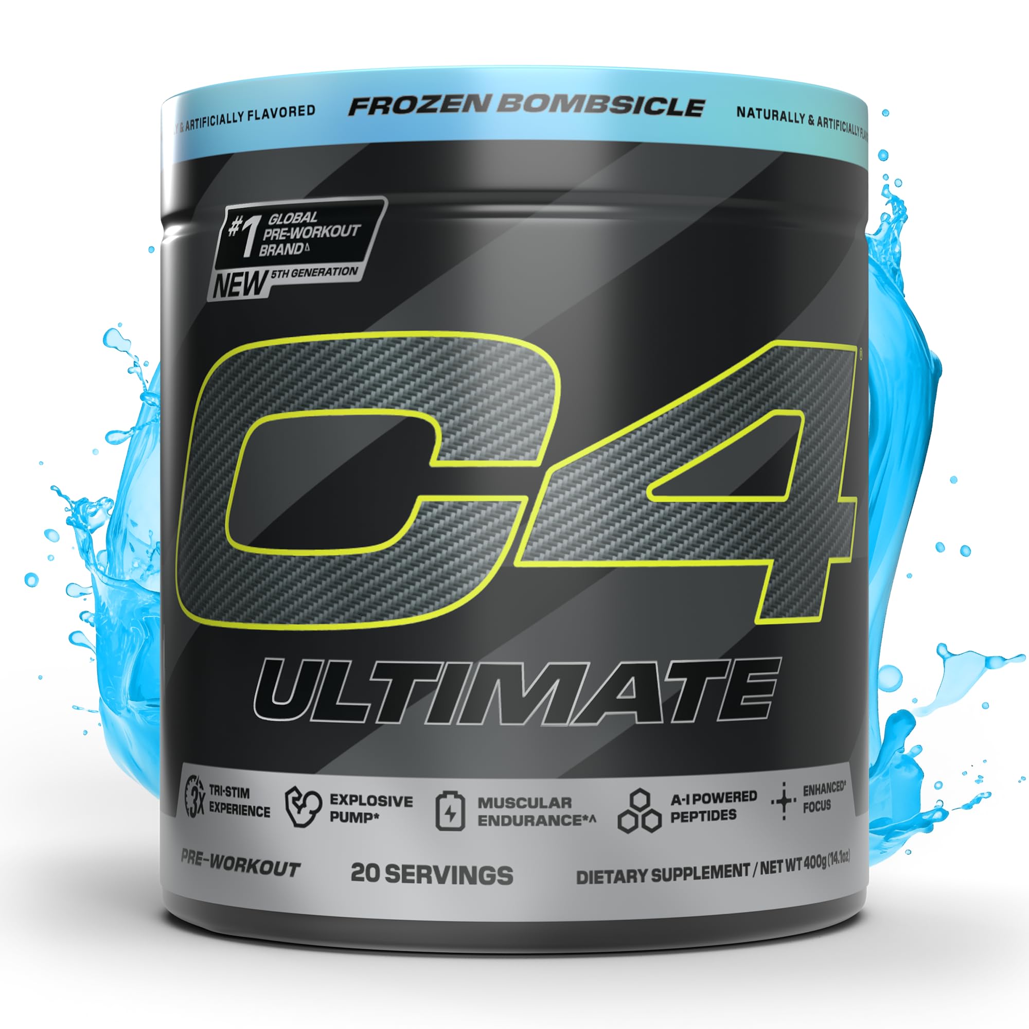 Foto 2 pulgar | Polvo Para Antes Del Entrenamiento Cellucor C4 Ultimate Sin Azúcar, 20 Porciones - Venta Internacional.