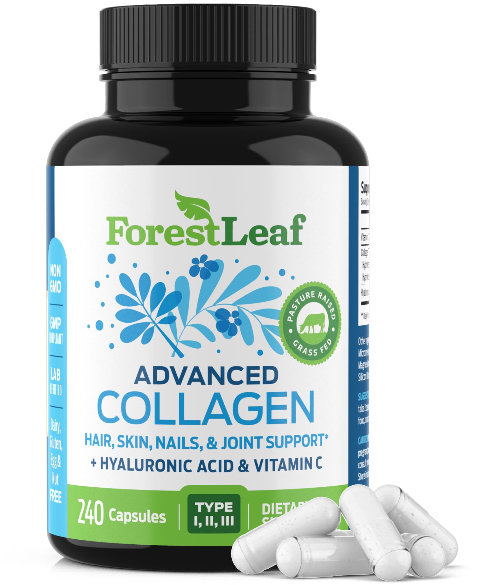 Foto 2 pulgar | Suplementos De Colágeno Forestleaf Multi Collagen 240 Cápsulas - Venta Internacional.