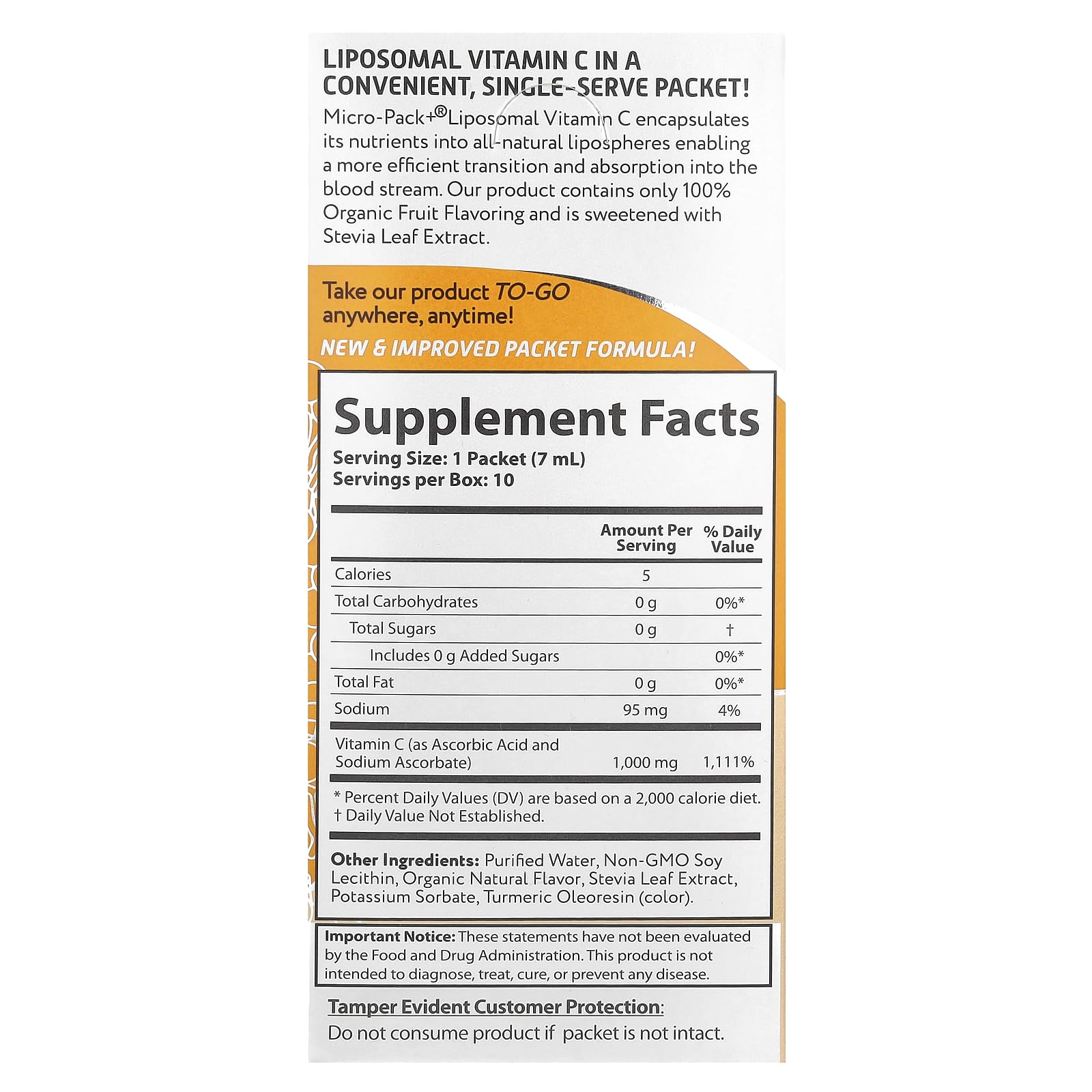 Foto 3 pulgar | Suplemento Aurora Nutrascience Micro-pack De Vitamina C Liposomal - Venta Internacional.