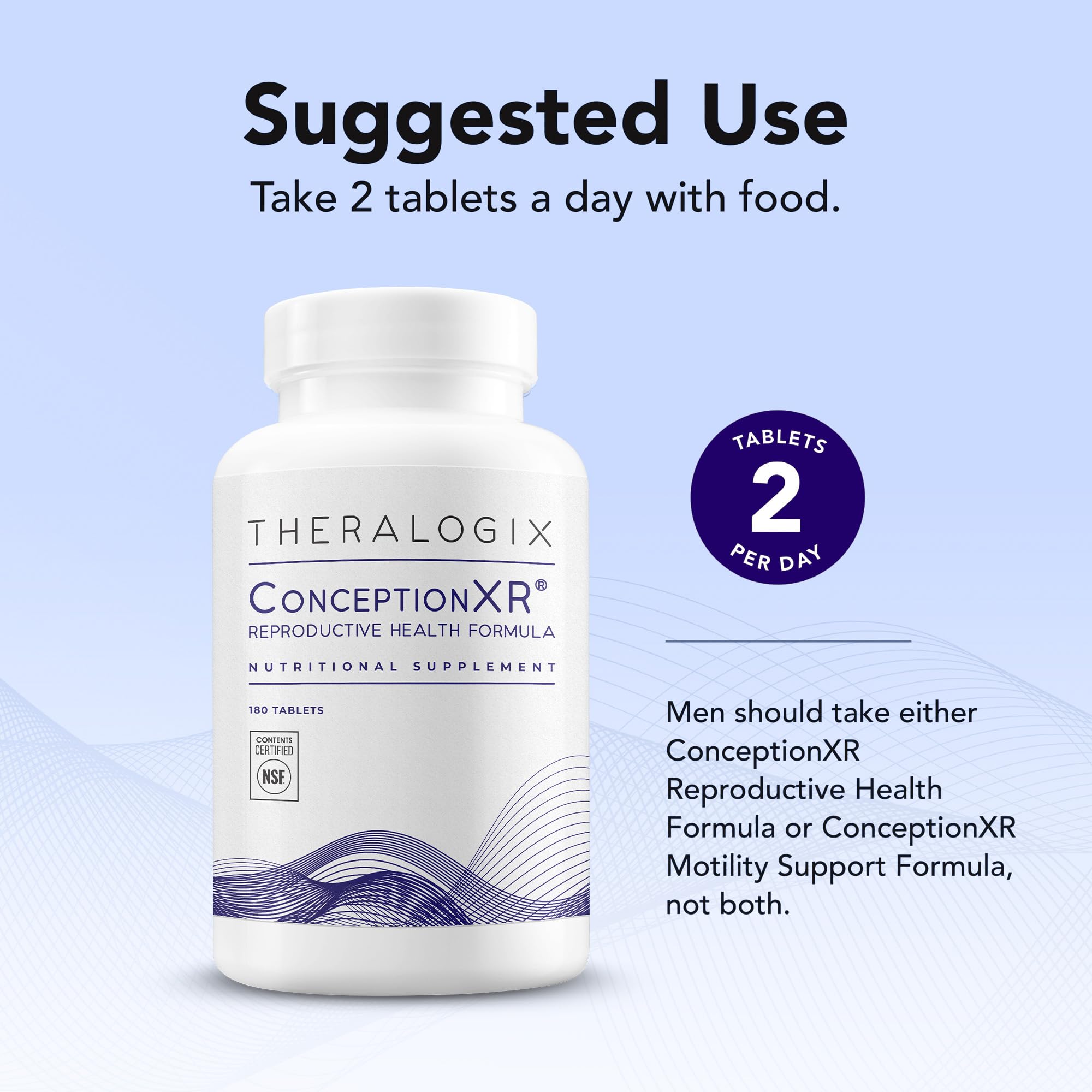 Foto 4 pulgar | Suplemento Theralogix Conceptionxr Reproductive Health Men 180 Tabletas - Venta Internacional.