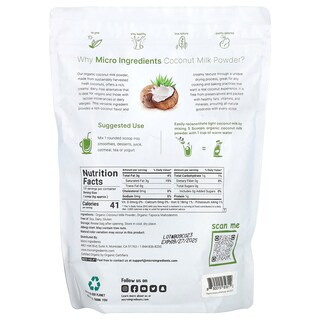 Foto 2 | Microingredientes De Leche De Coco En Polvo Orgánicos 907 G - Venta Internacional.