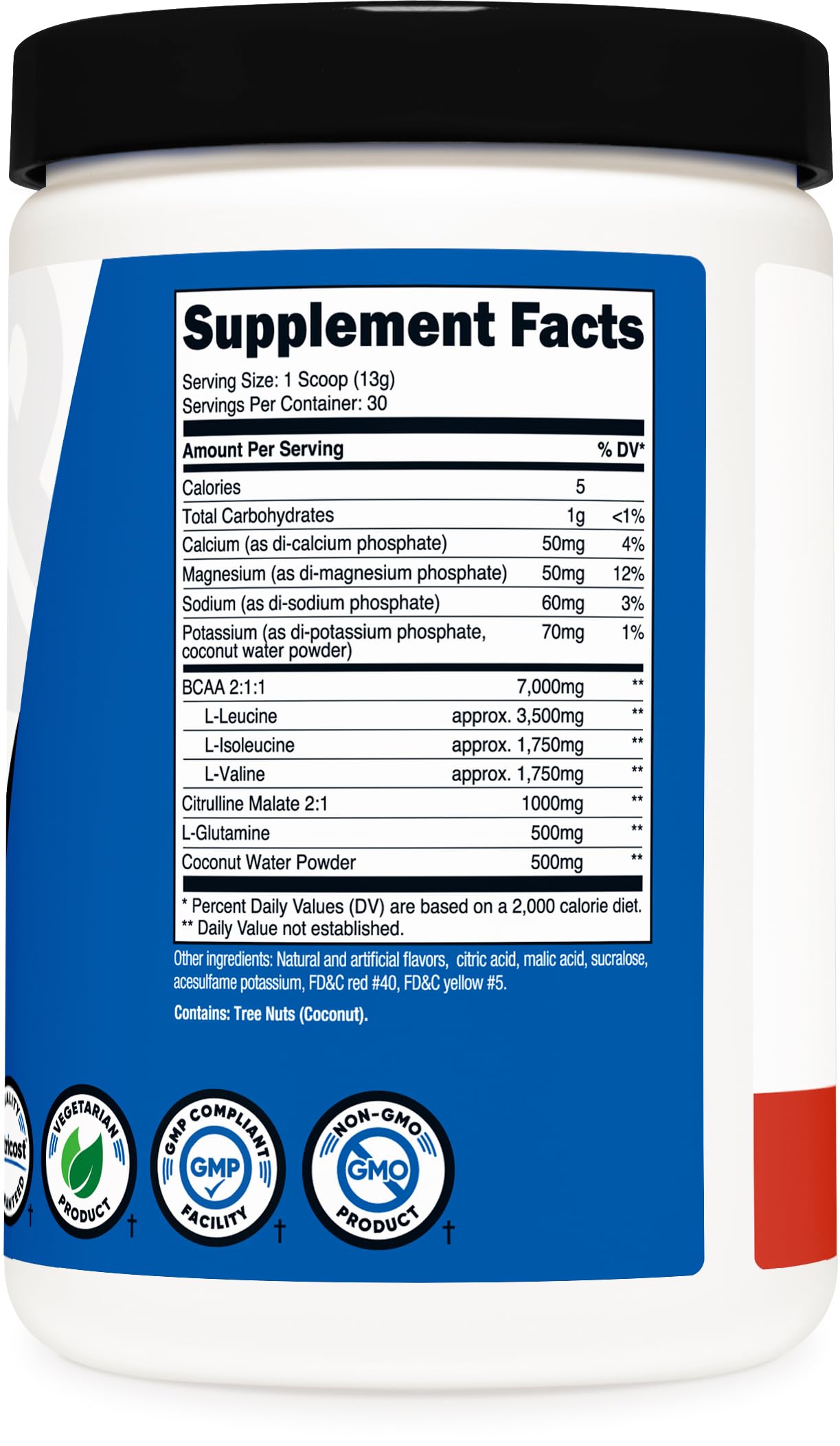 Foto 6 pulgar | Suplemento Nutricost Bcaa + Hydration Powder Tropical 30 Serv - Venta Internacional.