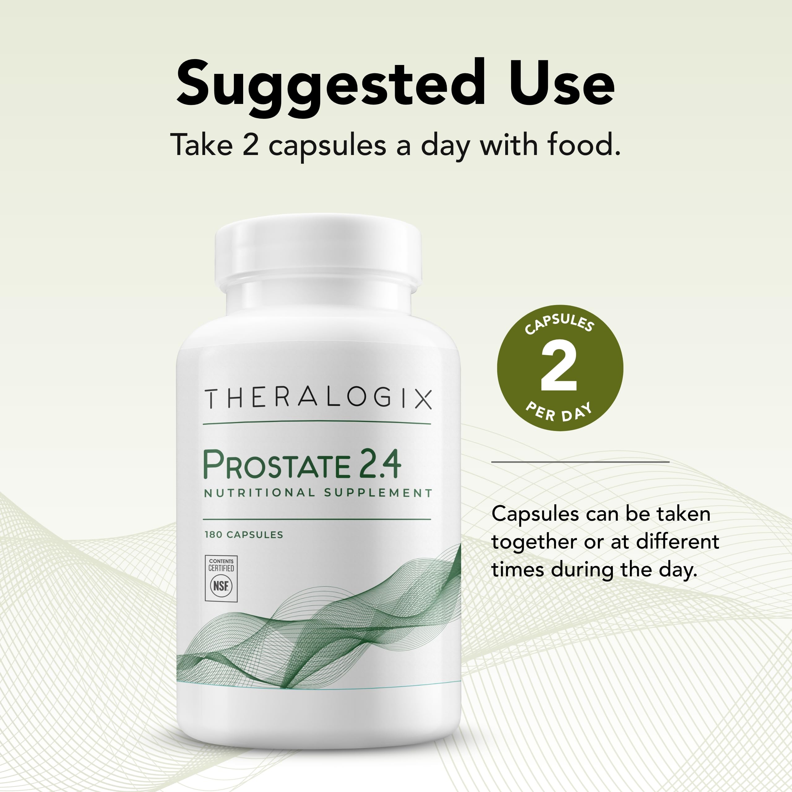 Foto 5 pulgar | Suplemento Theralogix Prostate 2.4 180 Cápsulas Para 90 Días - Venta Internacional.