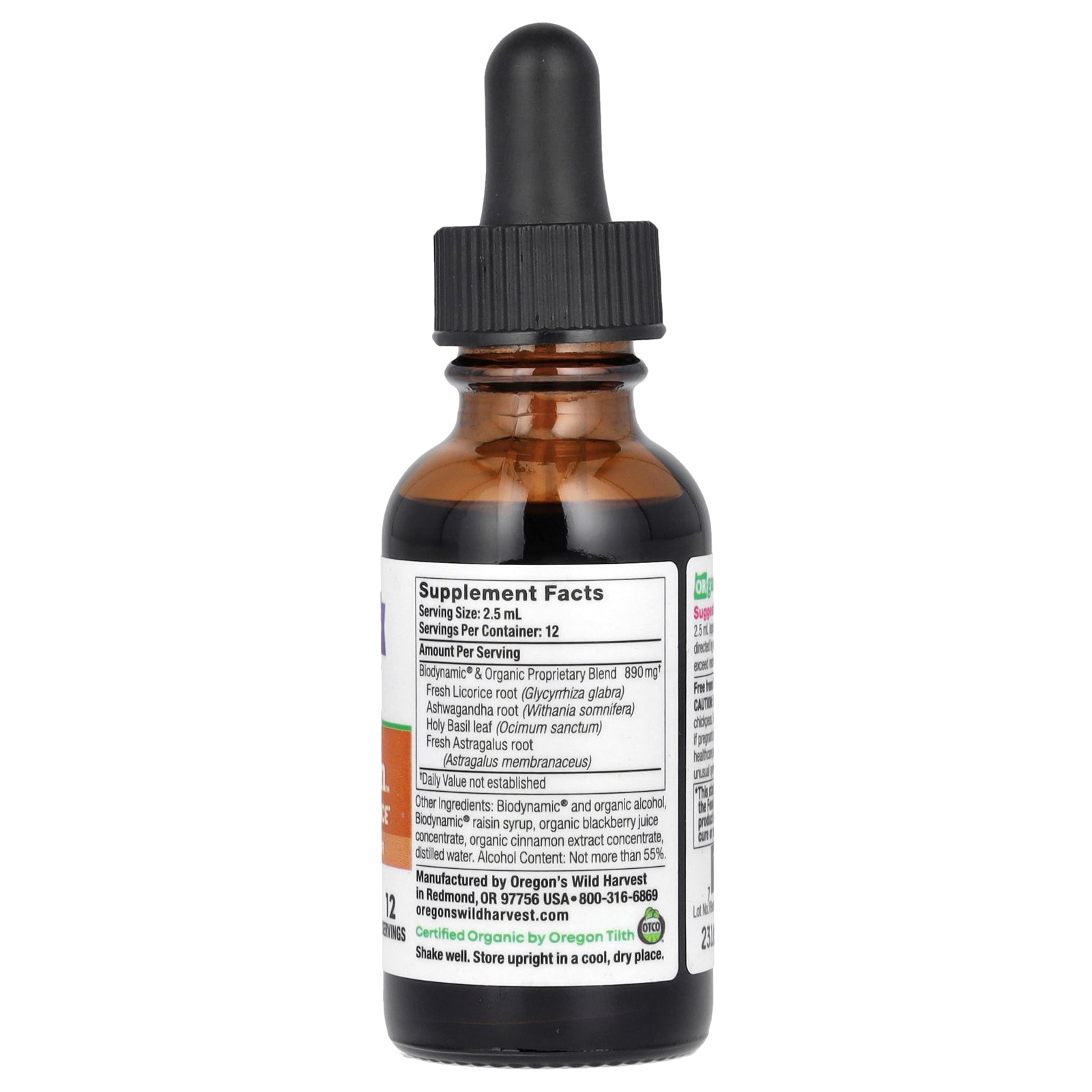 Foto 3 pulgar | Complemente Oregon Wild Harvest Count Con Extracto Zen De 30 Ml - Venta Internacional.