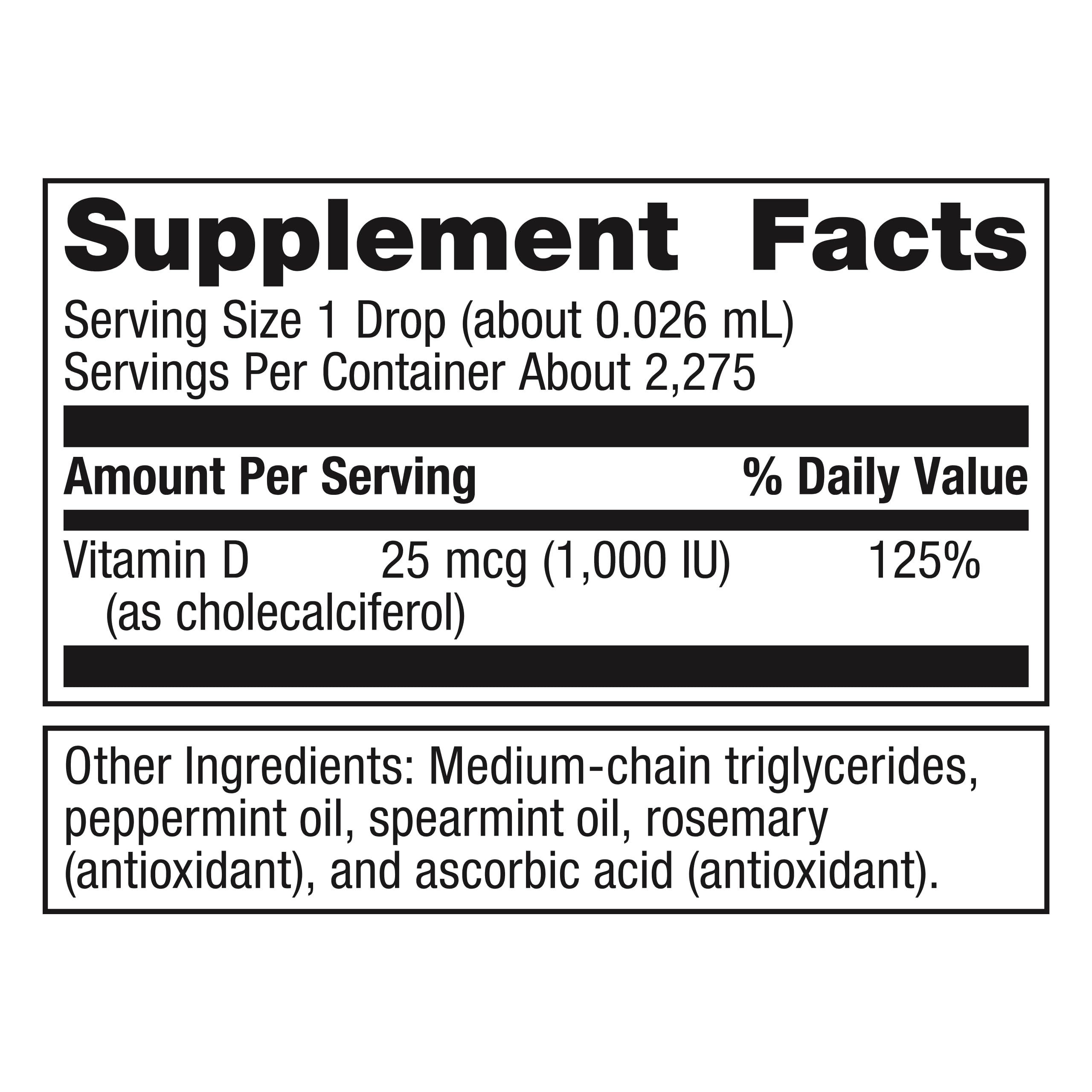 Foto 3 pulgar | Suplemento Metagenics De Vitamina D3 Líquido, 60 Ml, Salud Ósea - Venta Internacional.