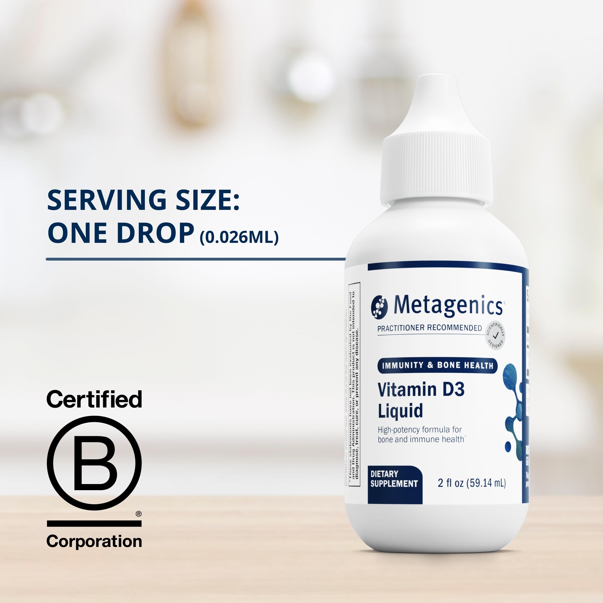 Foto 4 pulgar | Suplemento Metagenics De Vitamina D3 Líquido, 60 Ml, Salud Ósea - Venta Internacional.