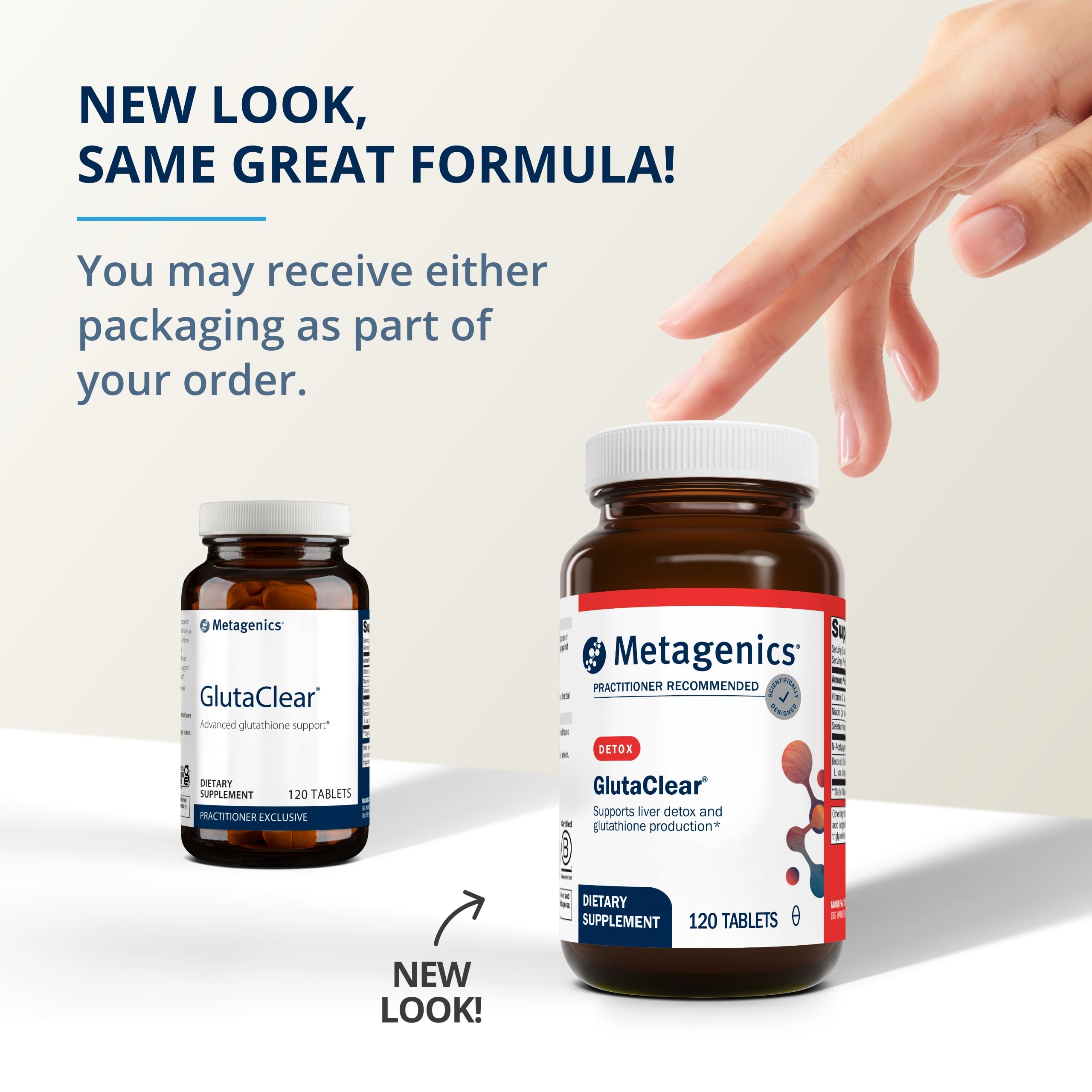 Foto 4 pulgar | Suplemento Metagenics Glutaclear 750 Mg De Niacina 120 Comprimidos - Venta Internacional.