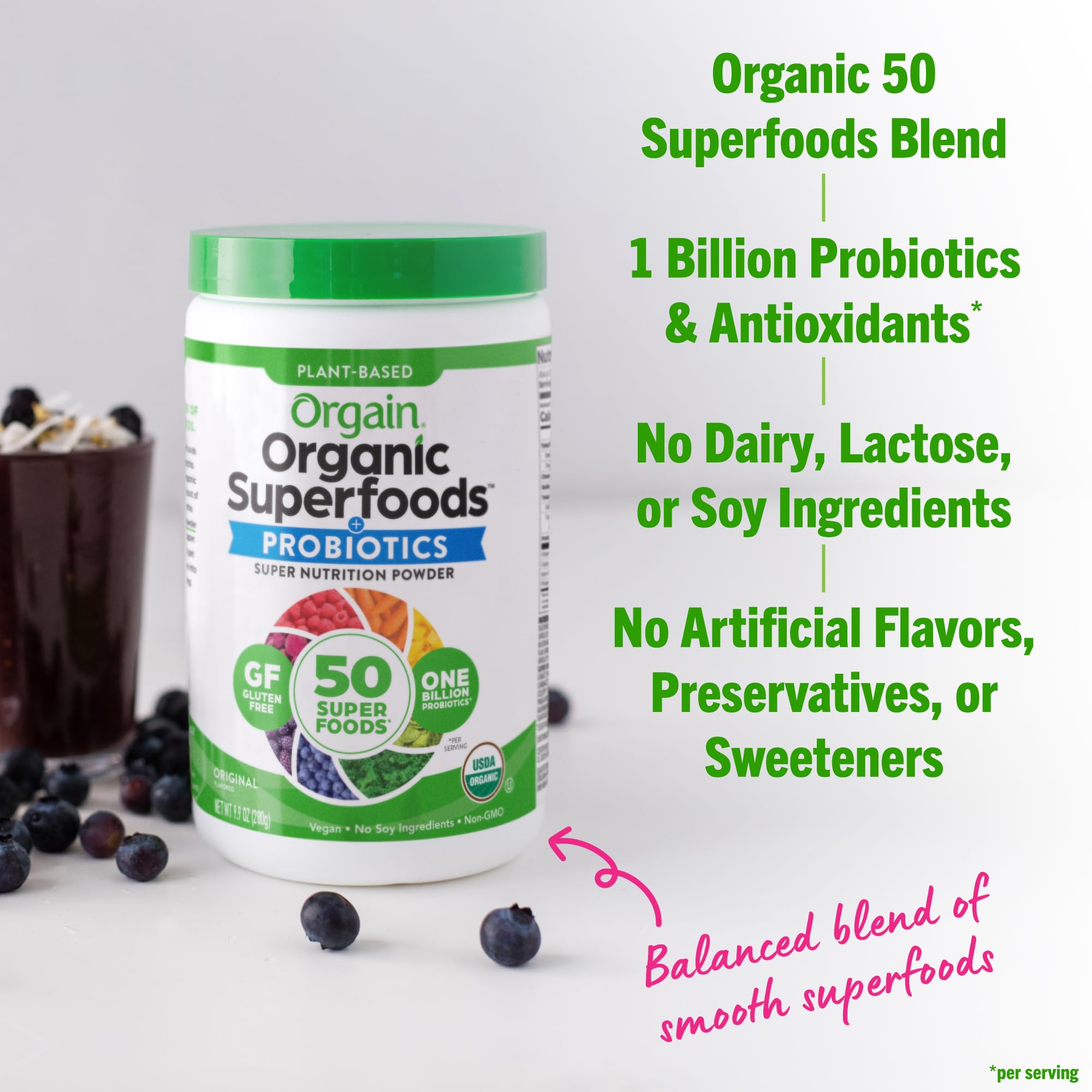 Foto 6 pulgar | Supplement Orgain Orgain Organic Greens En Polvo 280 G - Venta Internacional.