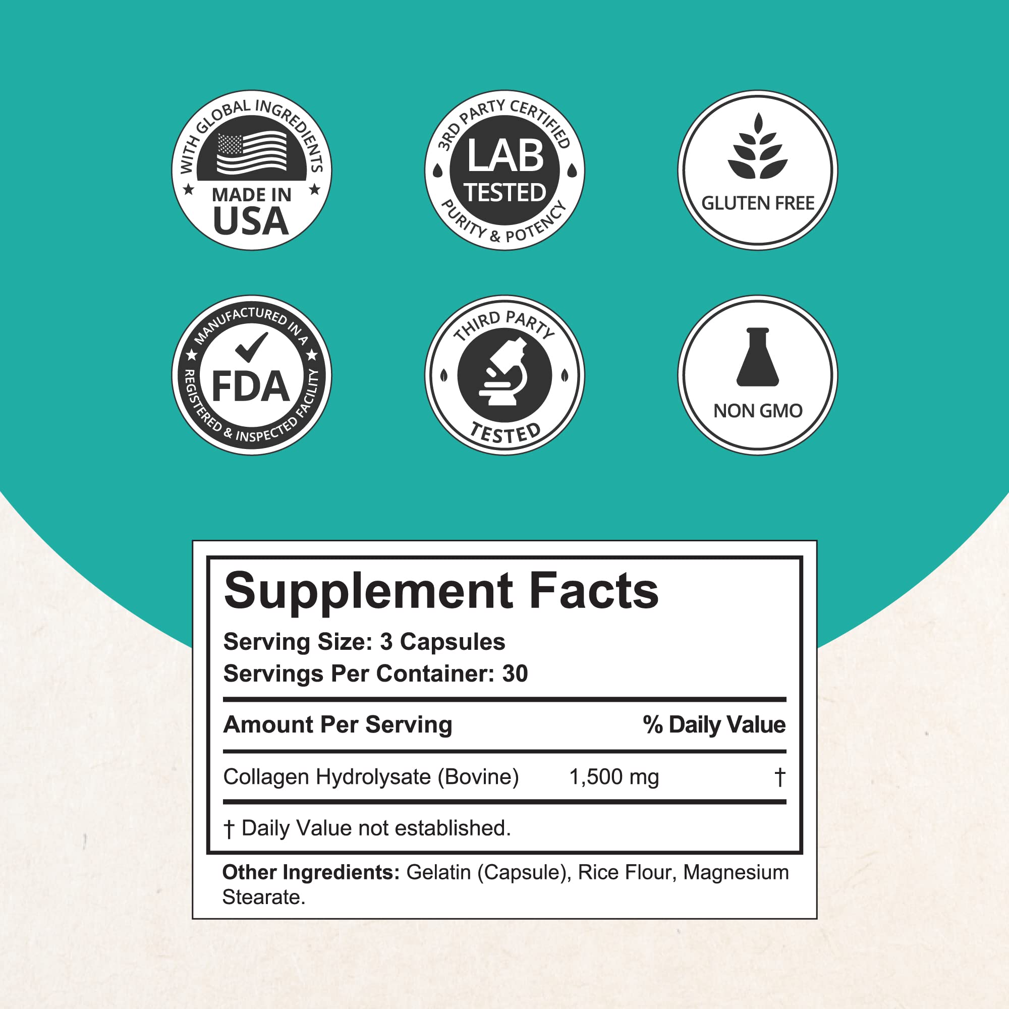 Foto 3 pulgar | Suplemento De Colágeno Nubest Super Collagen Peptides 90 Cápsulas - Venta Internacional.