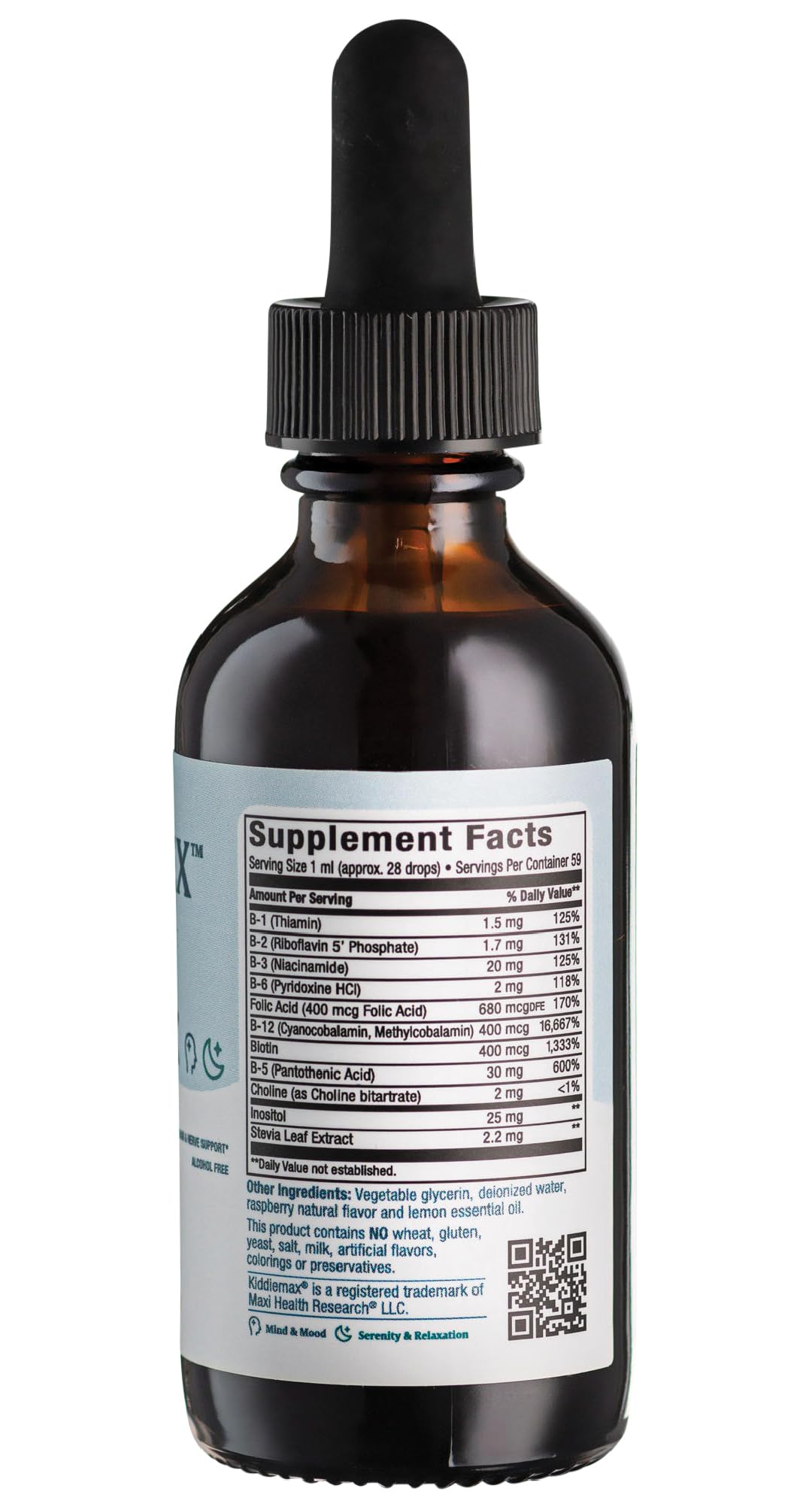 Foto 3 pulgar | Suplemento Vitamínico Maxi Health Kids Raspberry B Complex 60 Ml - Venta Internacional.