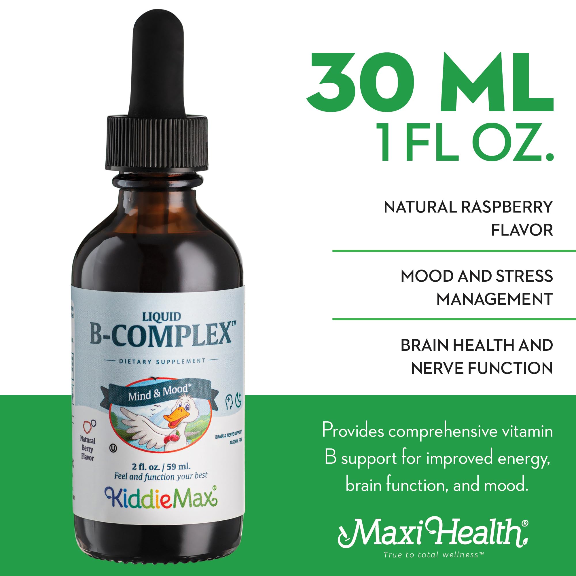 Foto 4 pulgar | Suplemento Vitamínico Maxi Health Kids Raspberry B Complex 60 Ml - Venta Internacional.