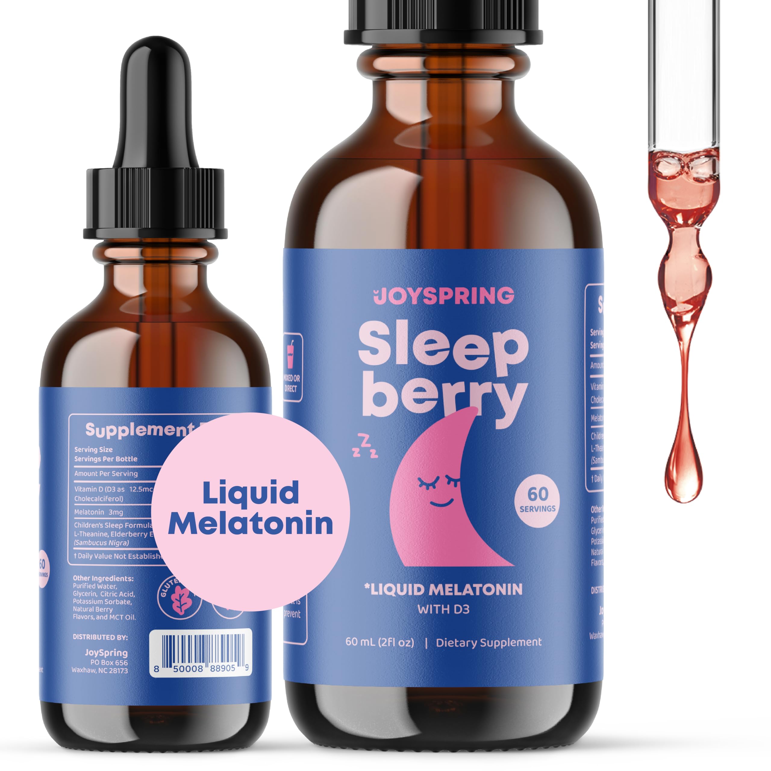Foto 1 | Melatonina Líquida Joyspring Kids 3 Mg Con Saúco Y Vitamina D3 - Venta Internacional.