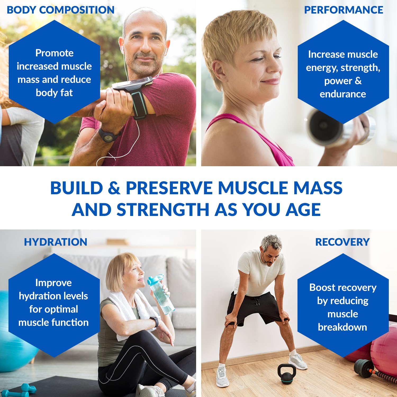 Foto 5 pulgar | Muscle Builder Biotrust Ageless Con Creatina Micronizada, 30 Dosis - Venta Internacional.