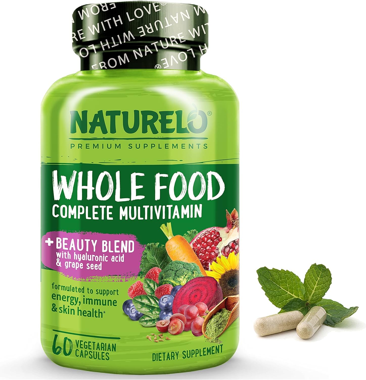 Foto 2 pulgar | Suplemento Multivitamínico Naturelo Whole Food 60 Cápsulas - Venta Internacional.