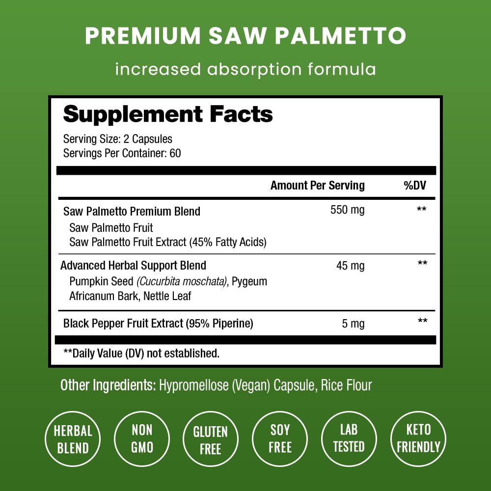 Foto 7 pulgar | Suplemento Nutrachamps Saw Palmetto Prostate Health 600 Mg - Venta Internacional.