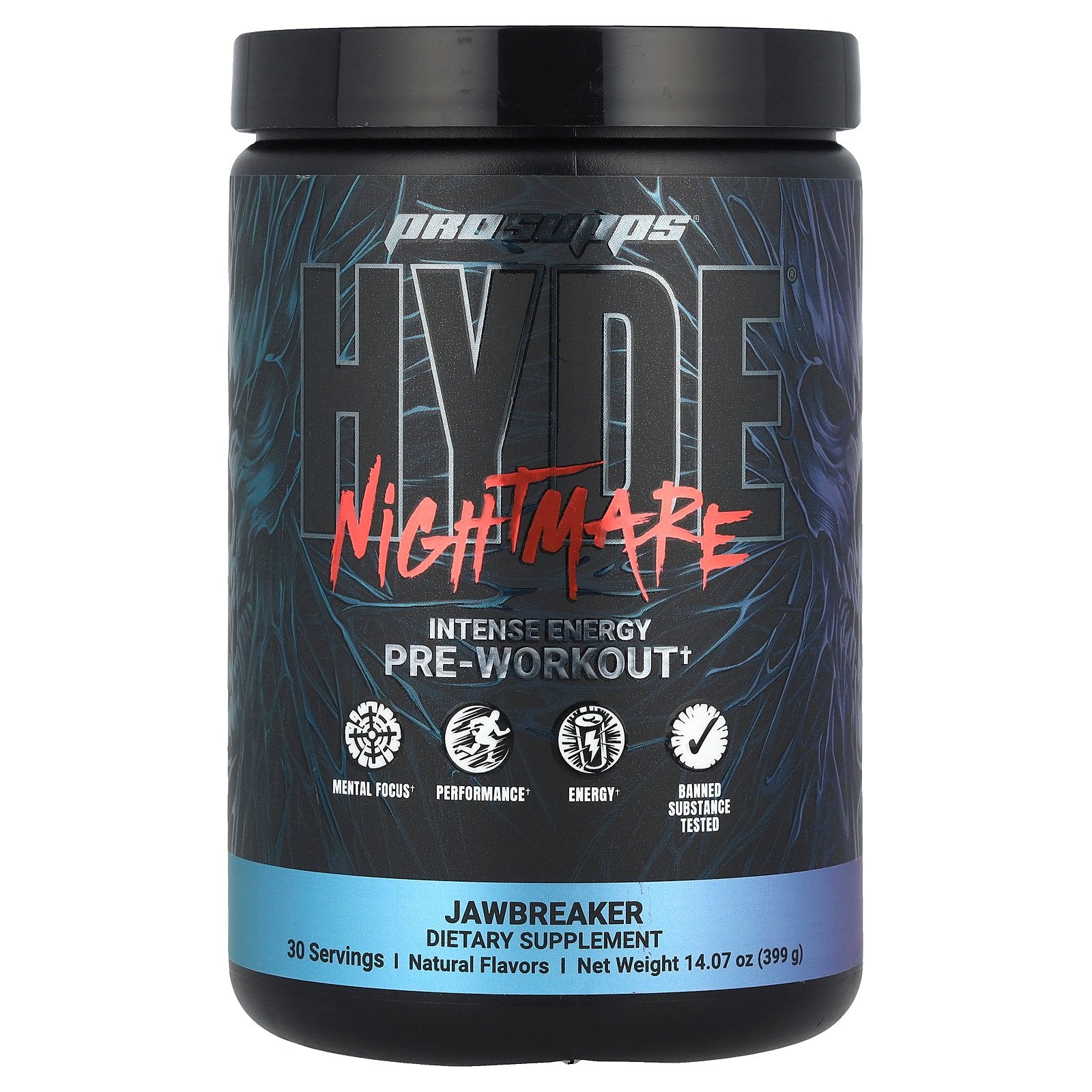 Foto 2 pulgar | Prosupps Hyde  Nightmare Intense Energy Para Antes Del Entrenamiento, 399 G - Venta Internacional.