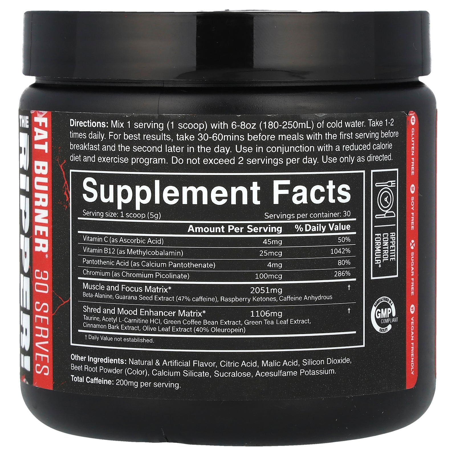 Foto 3 pulgar | ¡suplemento Jnx Sports The Ripper! Fresa Quemadora De Grasa, 150 G - Venta Internacional.