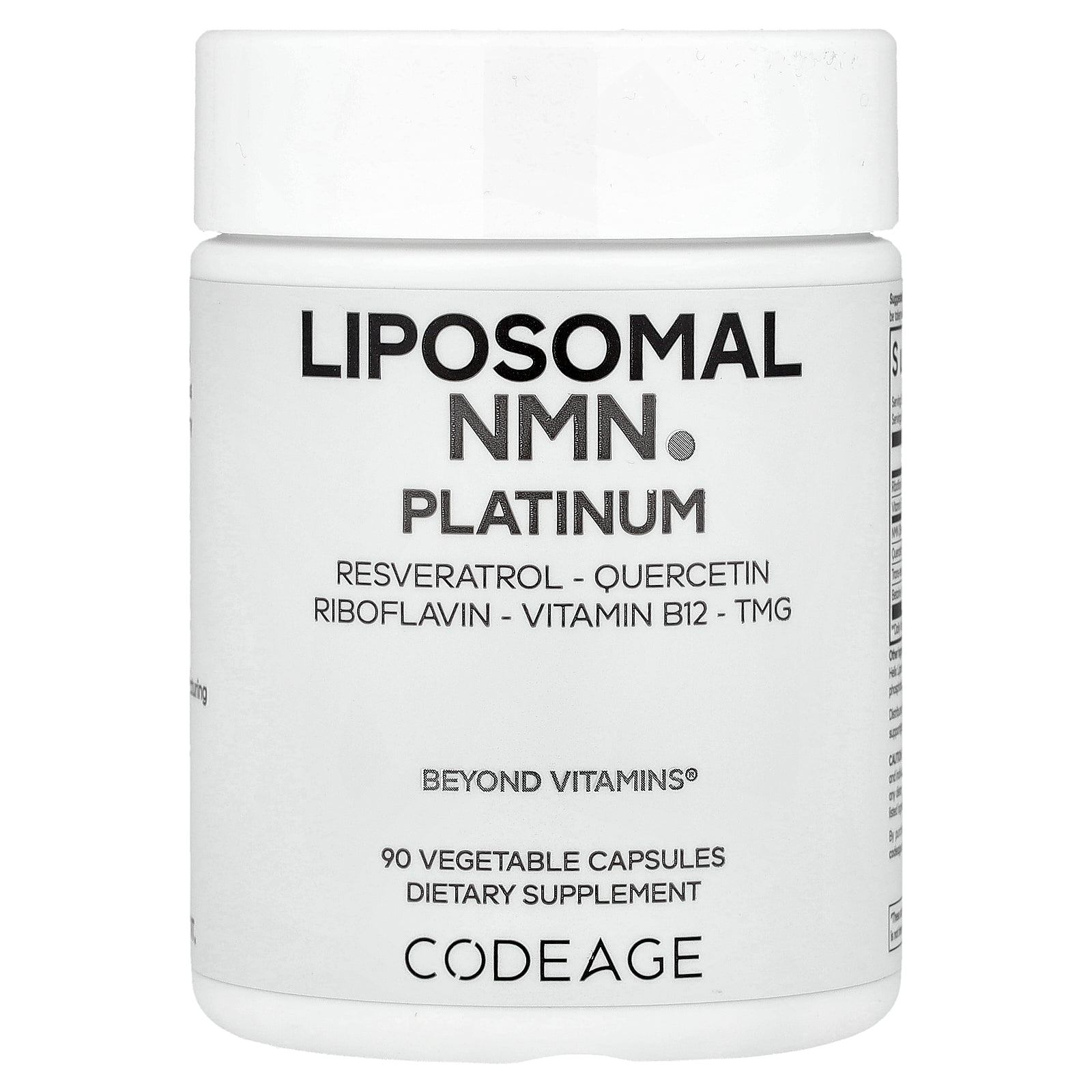 Foto 2 pulgar | Suplemento Codeage Liposomal Nmn Platinum 90 Cápsulas - Venta Internacional.