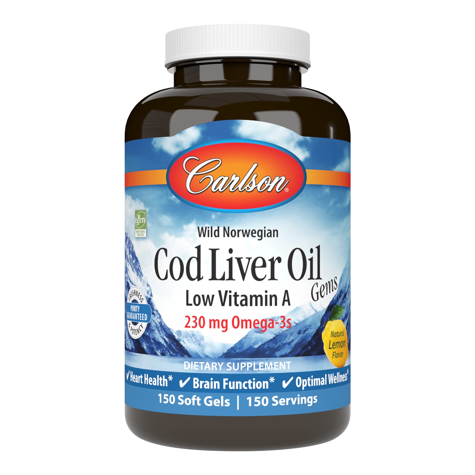 Foto 1 | Suplemento Carlson Bod Liver Oil Gems 150 Cápsulas Blandas - Venta Internacional.