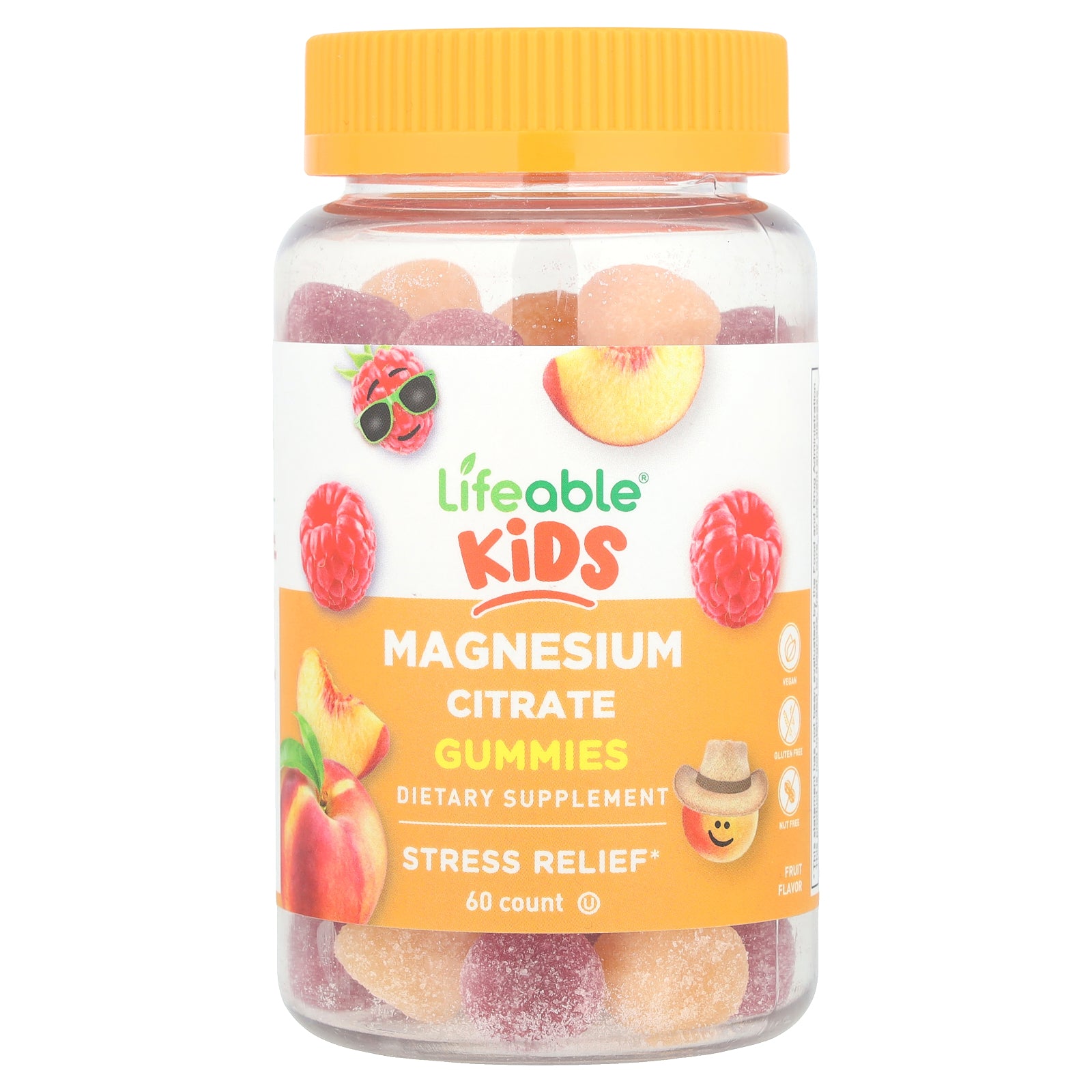 Foto 2 pulgar | Gomitas De Citrato De Magnesio Supplement Lifeable Kids 60 Unidades - Venta Internacional.