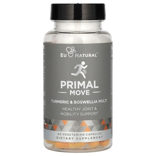 Foto 1 | Suplemento Eu Natural Primal Move, Cúrcuma Y Boswellia, 60 Cápsulas - Venta Internacional.