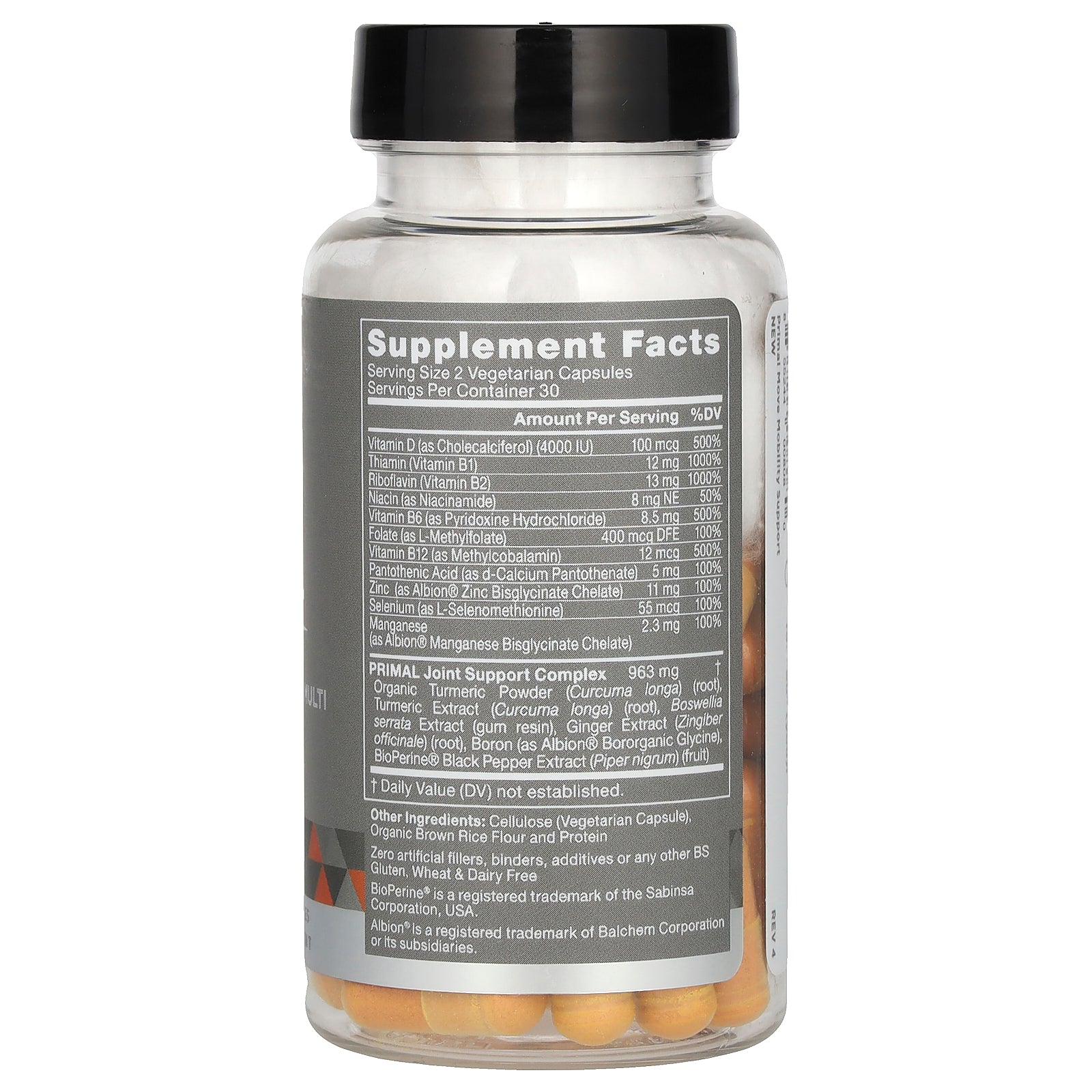 Foto 3 pulgar | Suplemento Eu Natural Primal Move, Cúrcuma Y Boswellia, 60 Cápsulas - Venta Internacional.