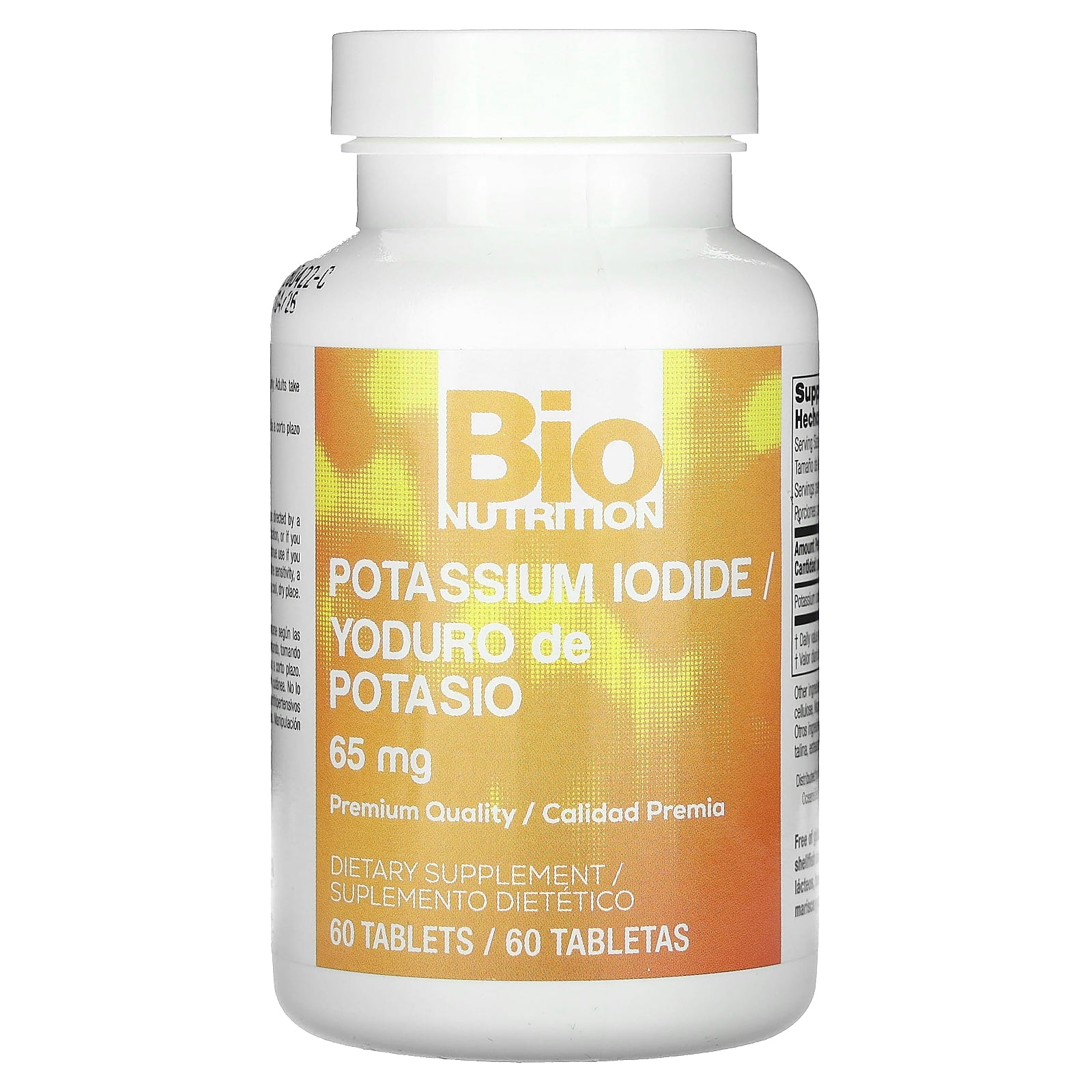 Foto 4 pulgar | Suplemento Bio Nutrition Yoduro De Potasio 65 Mg 60 Comprimidos - Venta Internacional.