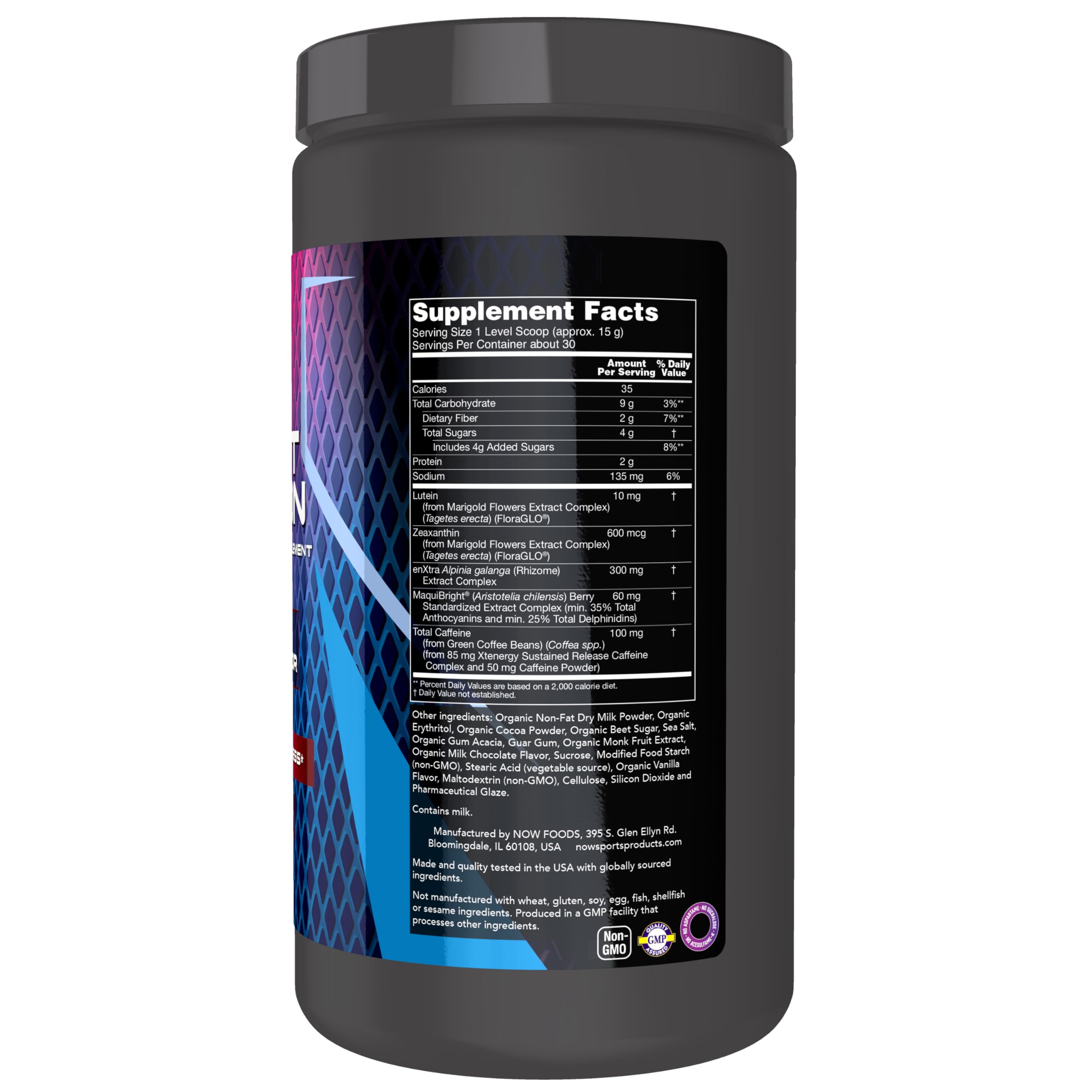 Foto 3 pulgar | Supplement Now Sports Esport Reaction 30 Porciones De Chocolate - Venta Internacional.
