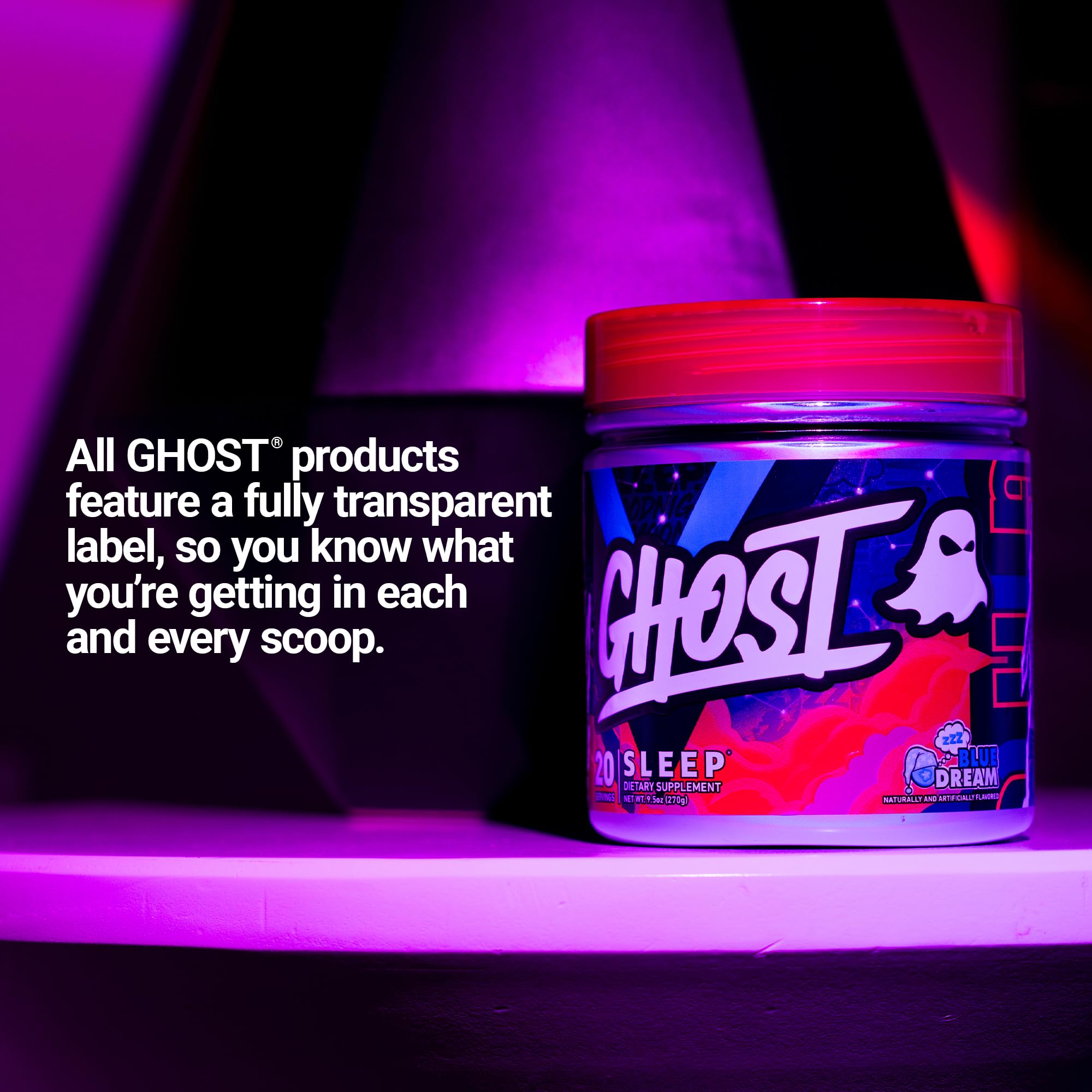 Foto 6 pulgar | Suplemento Dietético Ghost Sleep Blue Dream Flavor 20 Porciones - Venta Internacional.