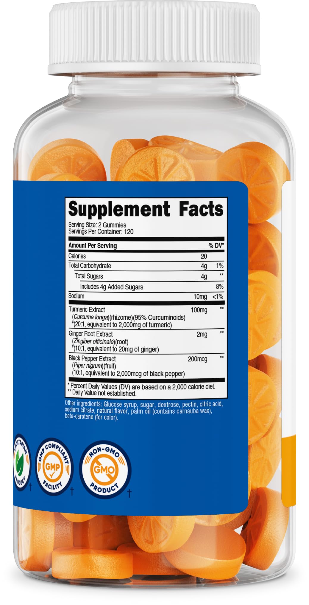 Foto 6 pulgar | Suplemento Nutricost Turmeric Gummies 240 Con Sabor Cítrico - Venta Internacional.