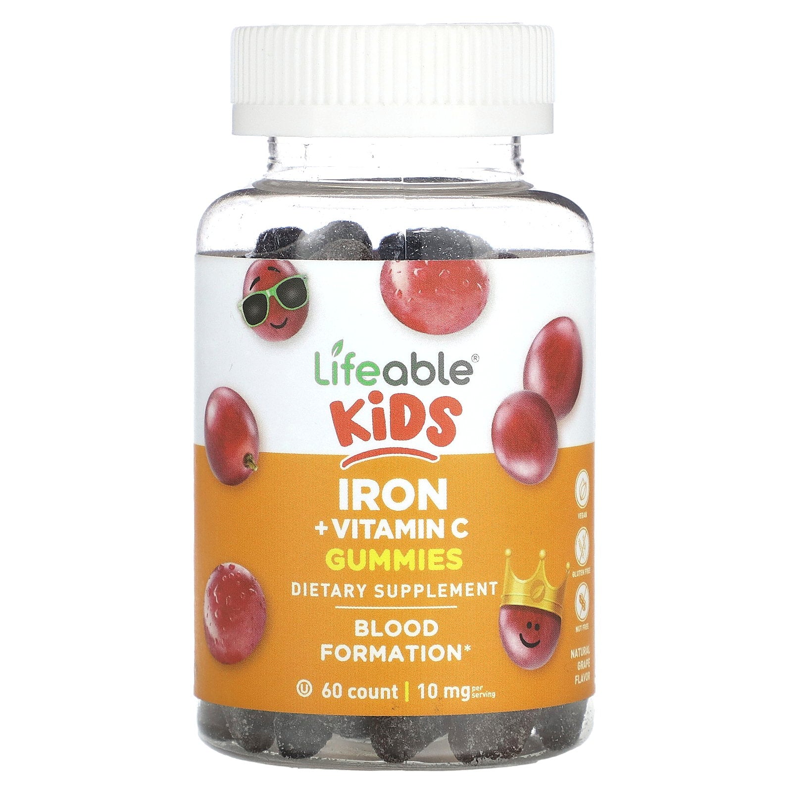 Foto 2 pulgar | Suplemento De Gomitas Lifeable Kids Con Hierro Y Vitamina C 60 Unidades - Venta Internacional.