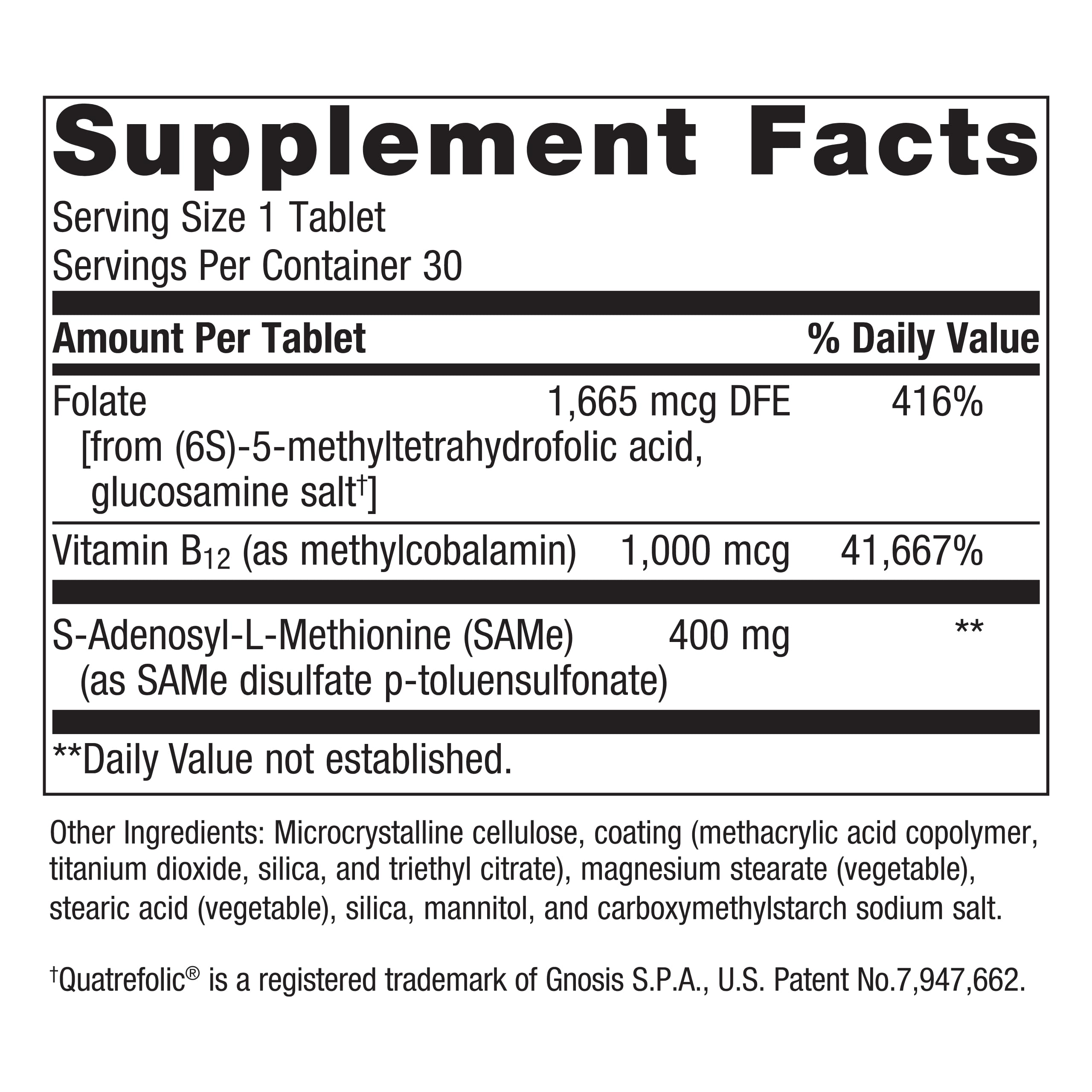 Foto 3 pulgar | Suplemento Metagenics Blisphora Methylation Support 30 Comprimidos - Venta Internacional.