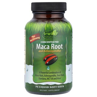 Foto 1 | Suplemento De Raíz De Maca Y Ashwagandha De Irwin Naturals 75 Cápsulas Blandas - Venta Internacional.