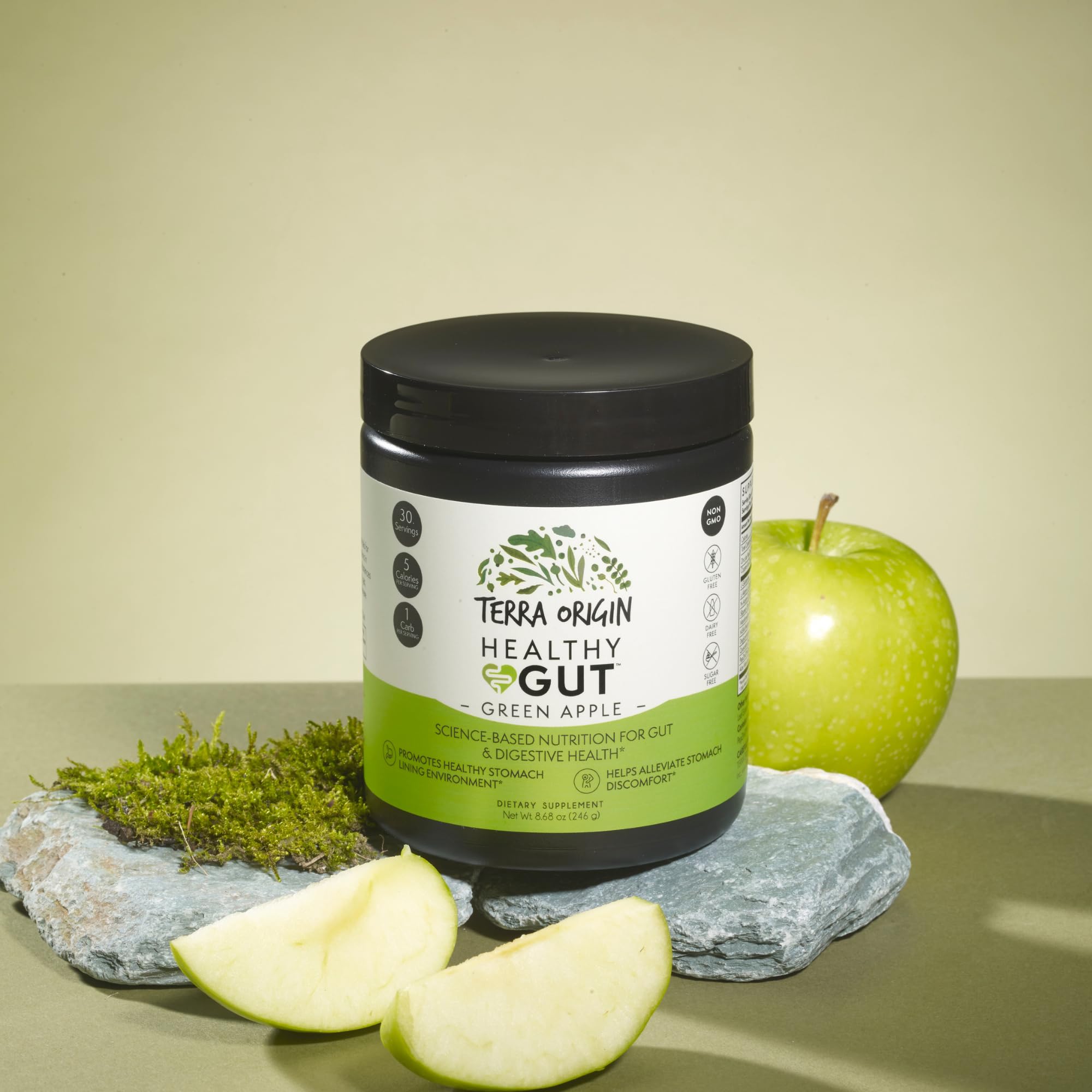 Foto 4 pulgar | Suplemento Terra Origin Healthy Gut Green Apple 30 Porciones - Venta Internacional.
