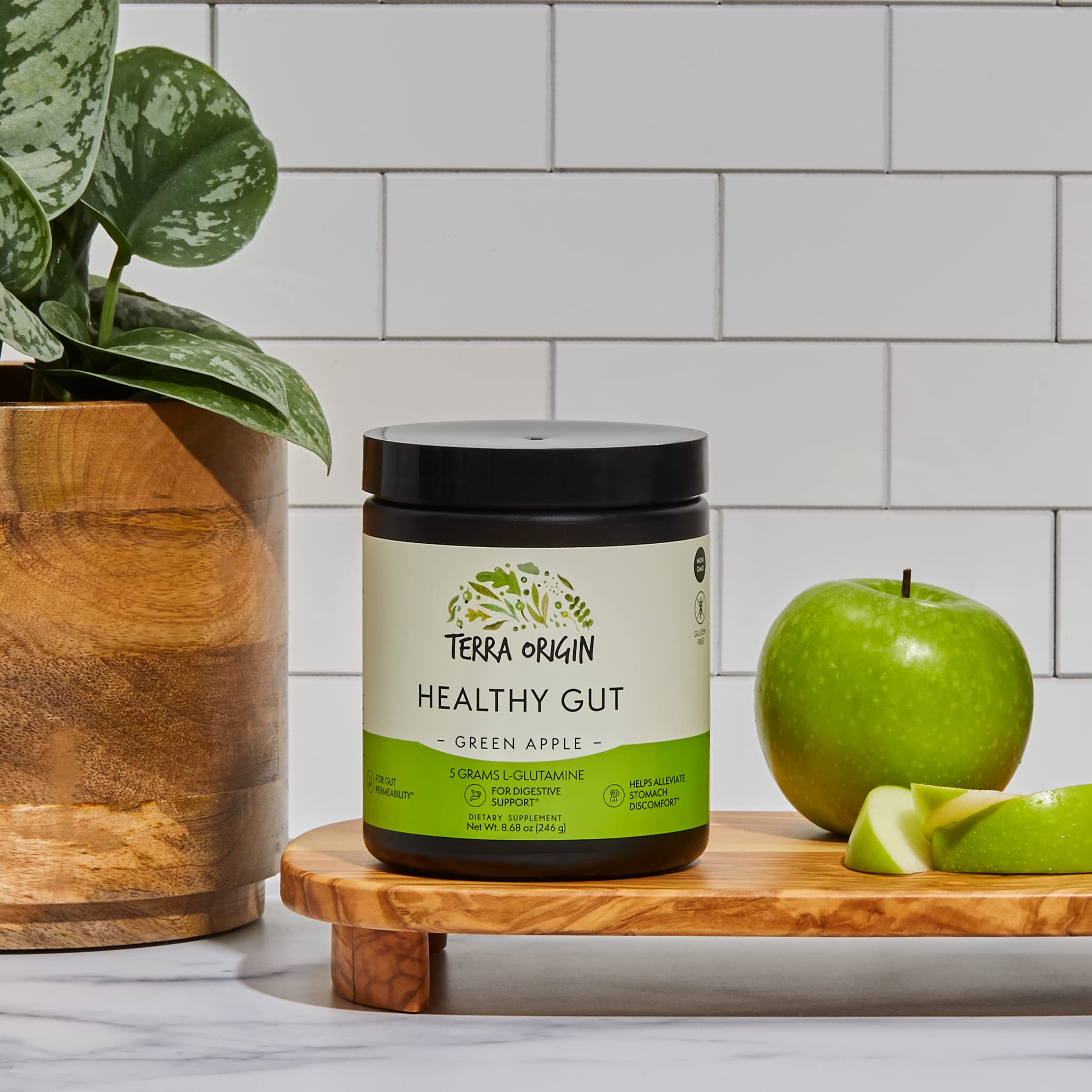 Foto 6 pulgar | Suplemento Terra Origin Healthy Gut Green Apple 30 Porciones - Venta Internacional.