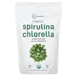 Foto 1 | Suplemento De Microingredientes, Espirulina, Clorella Orgánica, 720 Tabletas - Venta Internacional.