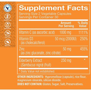 Foto 3 | Suplemento The Vitamin Shoppe Immune Essentials 60 Cápsulas - Venta Internacional.