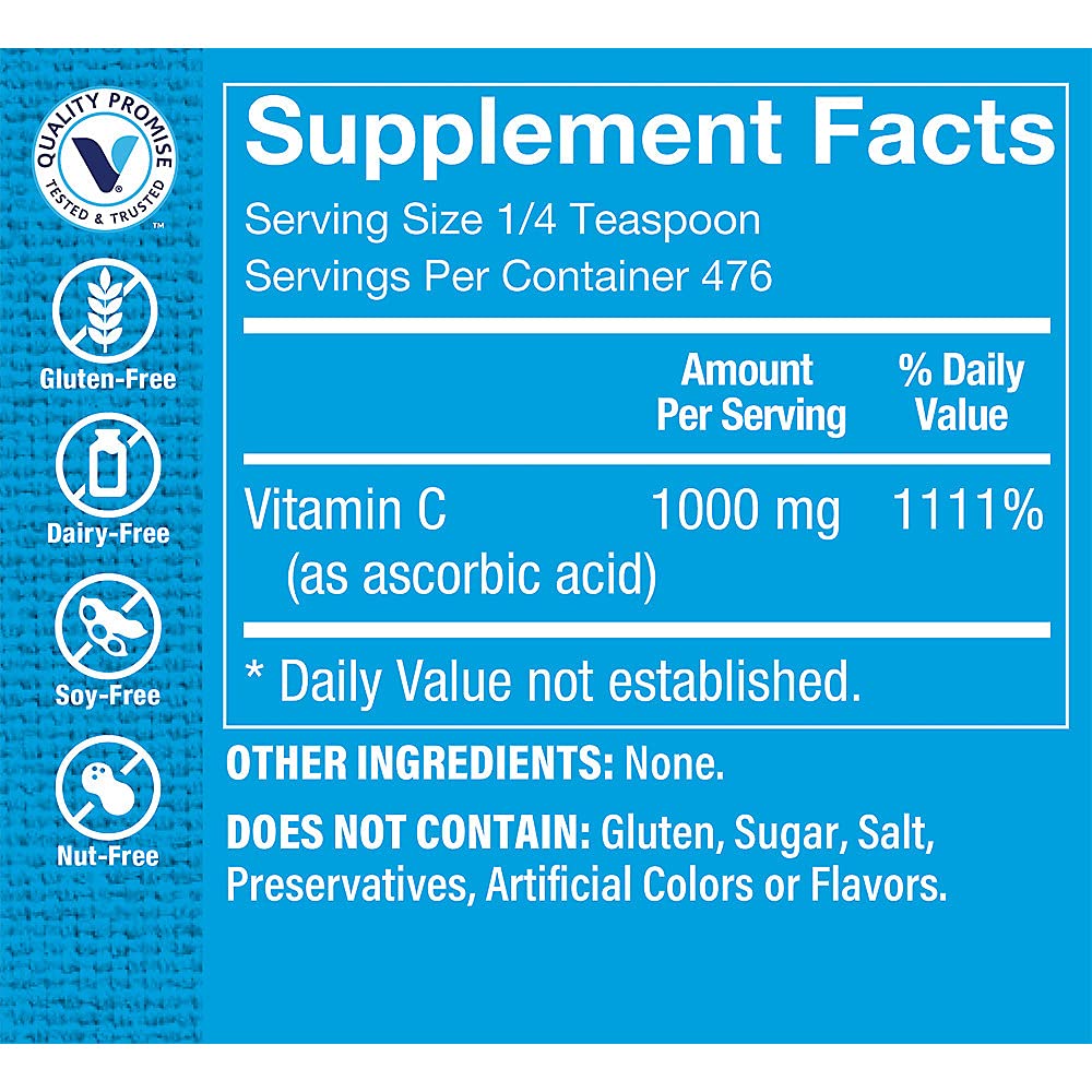 Foto 4 pulgar | Vitamina C En Polvo The Vitamin Shoppe 500 Ml 1000 Mg - Venta Internacional.