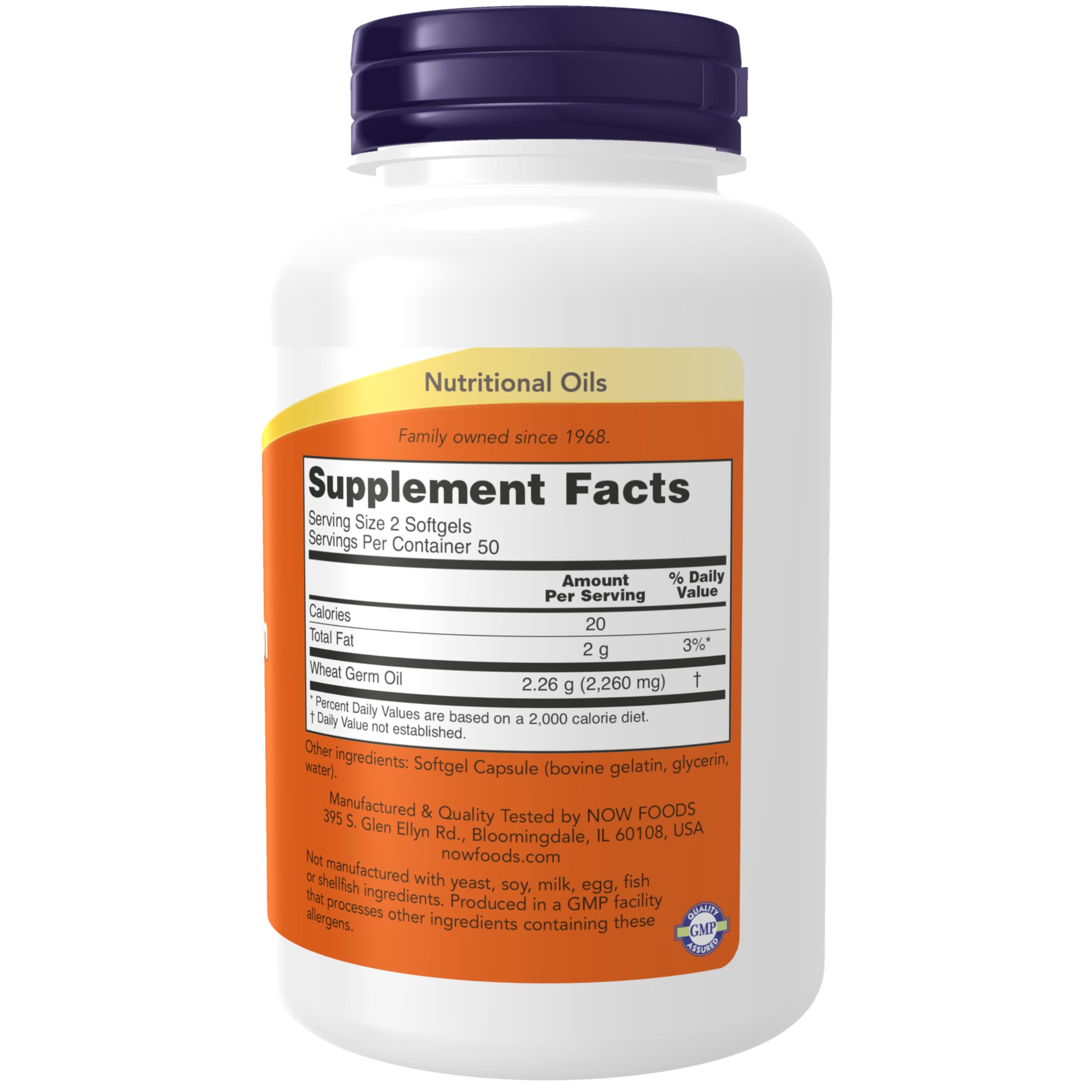 Foto 3 pulgar | Aceite De Germen De Trigo Supplements Now Foods, 1.130 Mg, 100 Cápsulas Blandas - Venta Internacional.