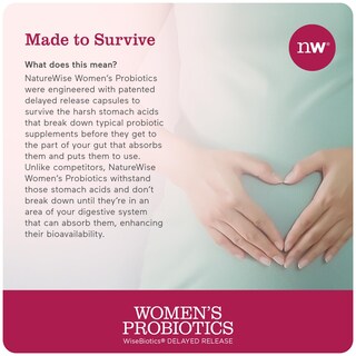 Foto 6 | Probióticos Naturewise Para Mujeres, 20 Mil Millones De Cfu, 60 Cápsulas - Venta Internacional.