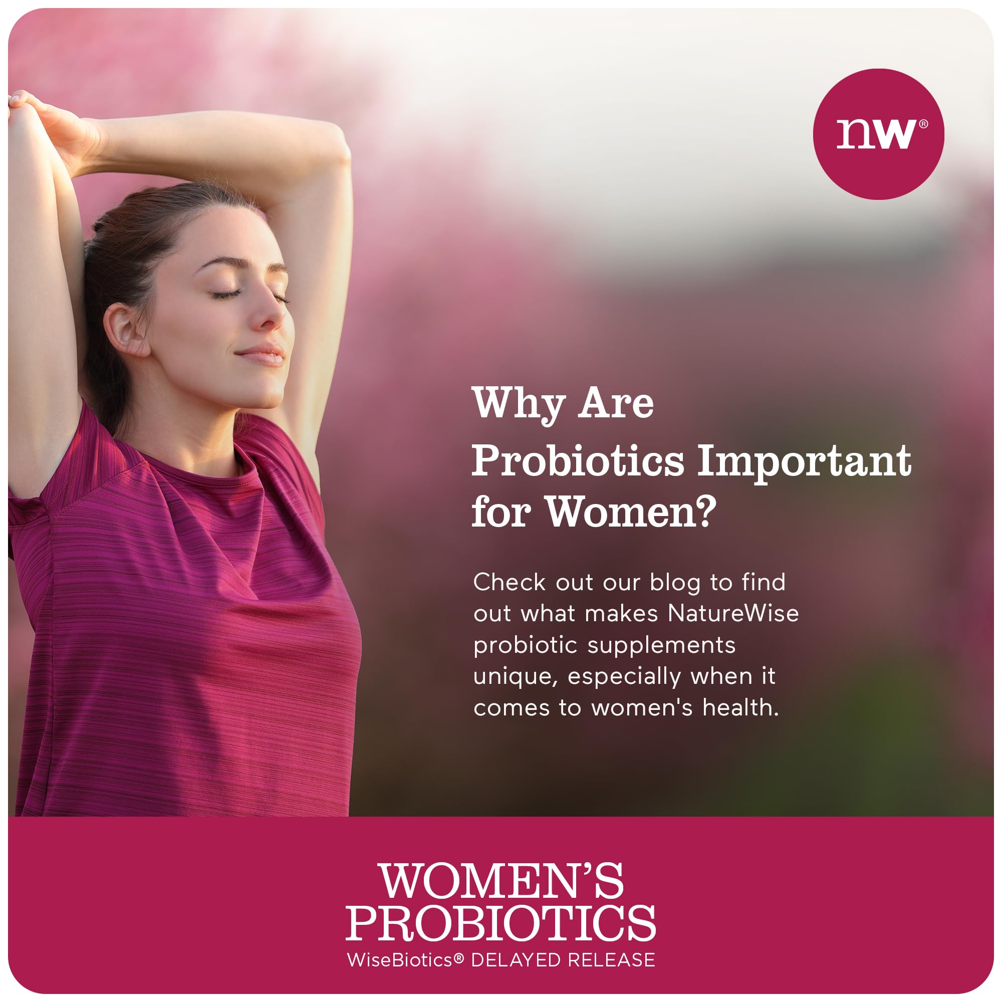 Foto 7 | Probióticos Naturewise Para Mujeres, 20 Mil Millones De Cfu, 60 Cápsulas - Venta Internacional.