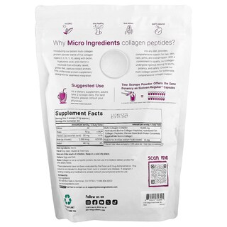 Foto 2 | Suplemento, Microingredientes, Péptidos De Colágeno Múltiple, 2 Kg - Venta Internacional.