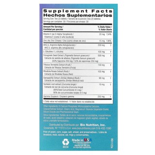 Foto 2 | Suplemento Bio Nutrition Testosterone Wellness Para Hombres 60 Comprimidos - Venta Internacional.